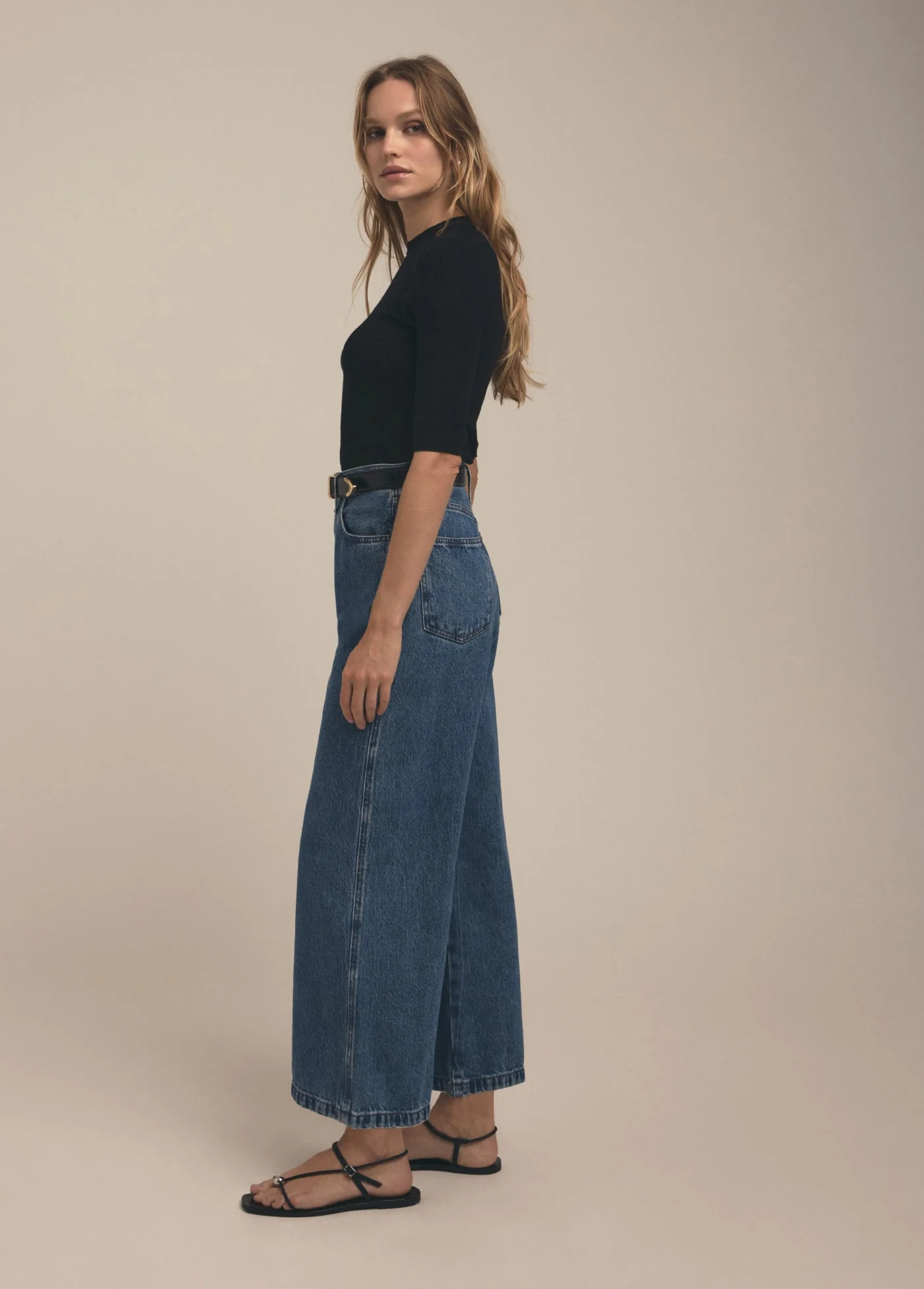 The Masha Super High Rise Wide Leg Crop | Montreal - Image 2