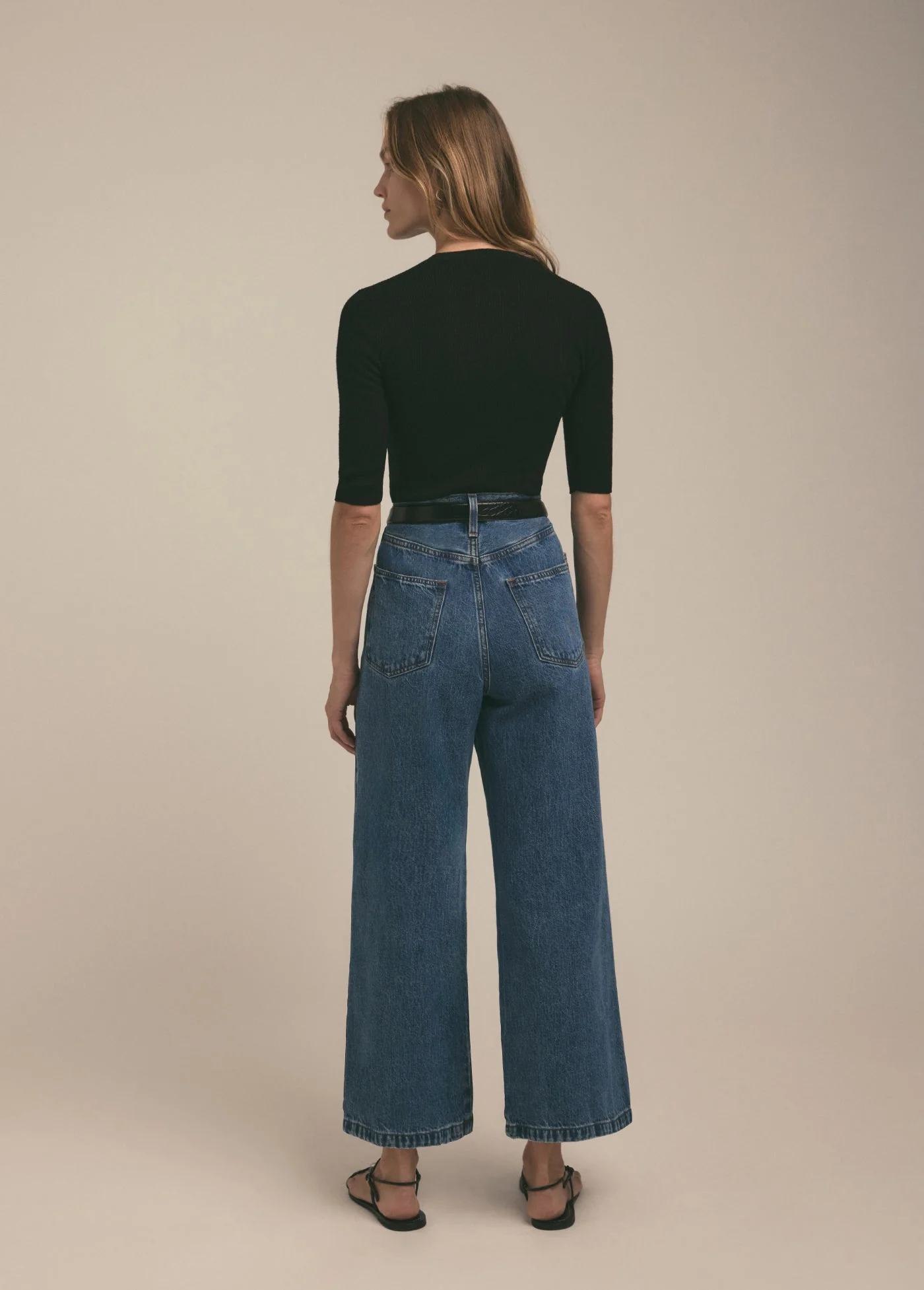 The Masha Super High Rise Wide Leg Crop | Montreal - Image 4