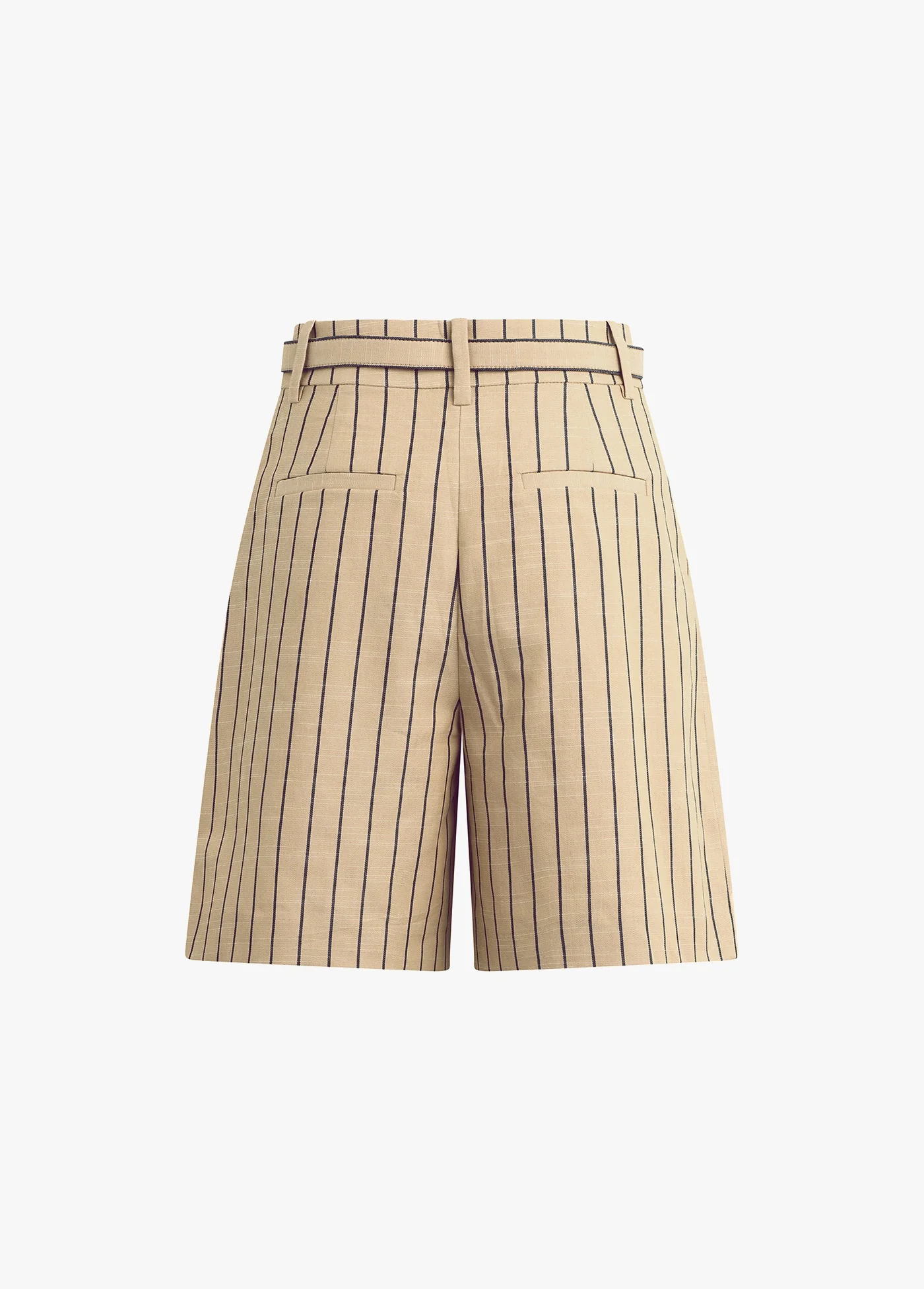 The Miranda Short | Beige Navy Stripe - Image 8