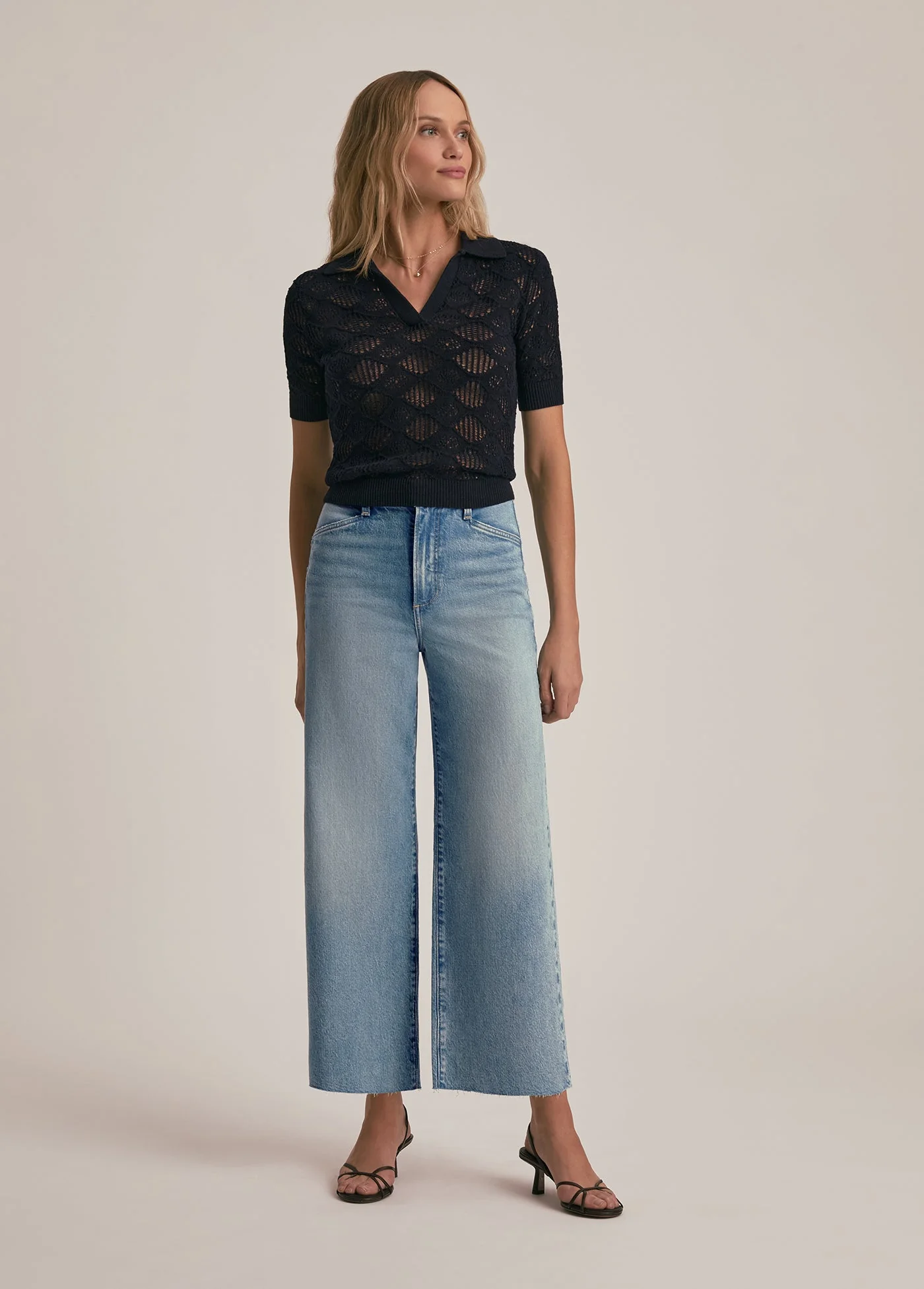 The Mischa Super High Rise Wide Leg Crop | Santa Barbara - Image 2