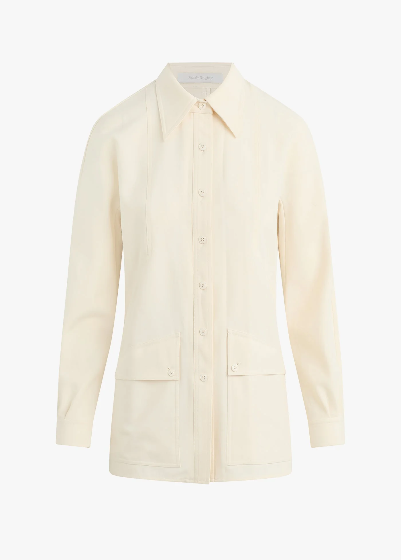 The Nora Shirt Jacket | Vanilla - Image 6