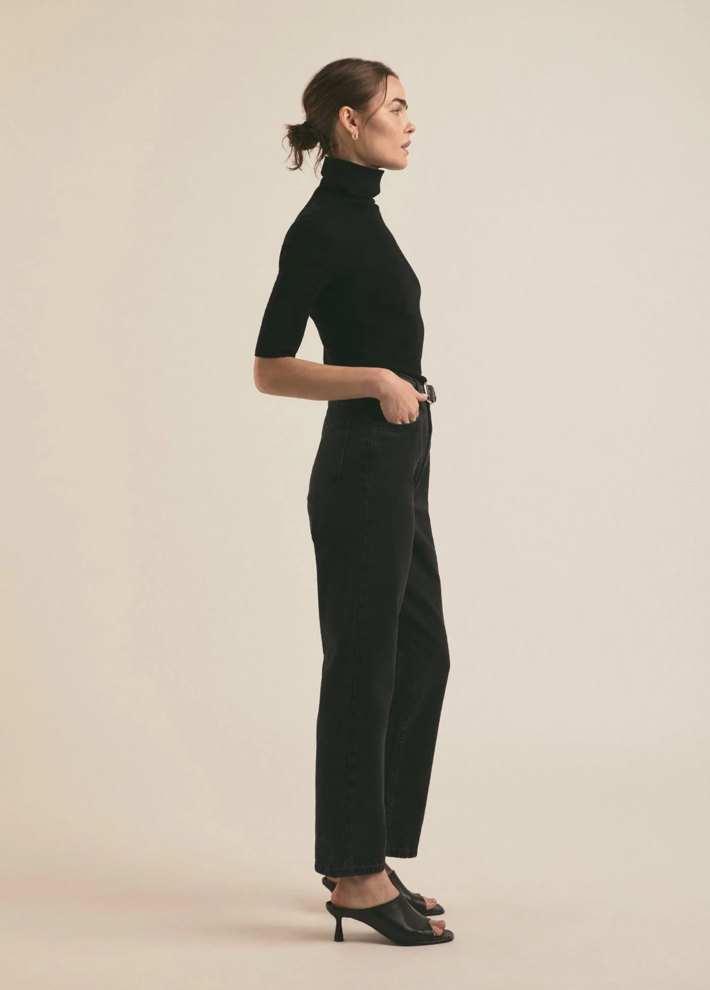 The Otto High Rise Boyfriend Ankle | Asphalt - Image 3
