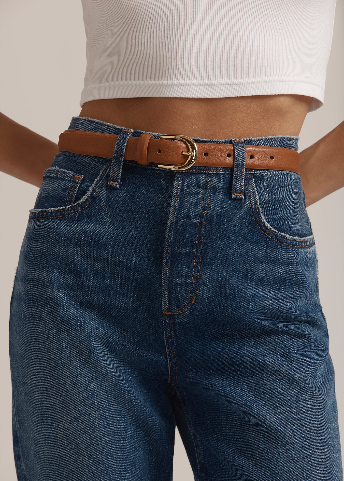 The Otto High Rise Boyfriend Ankle | Havana - Image 3