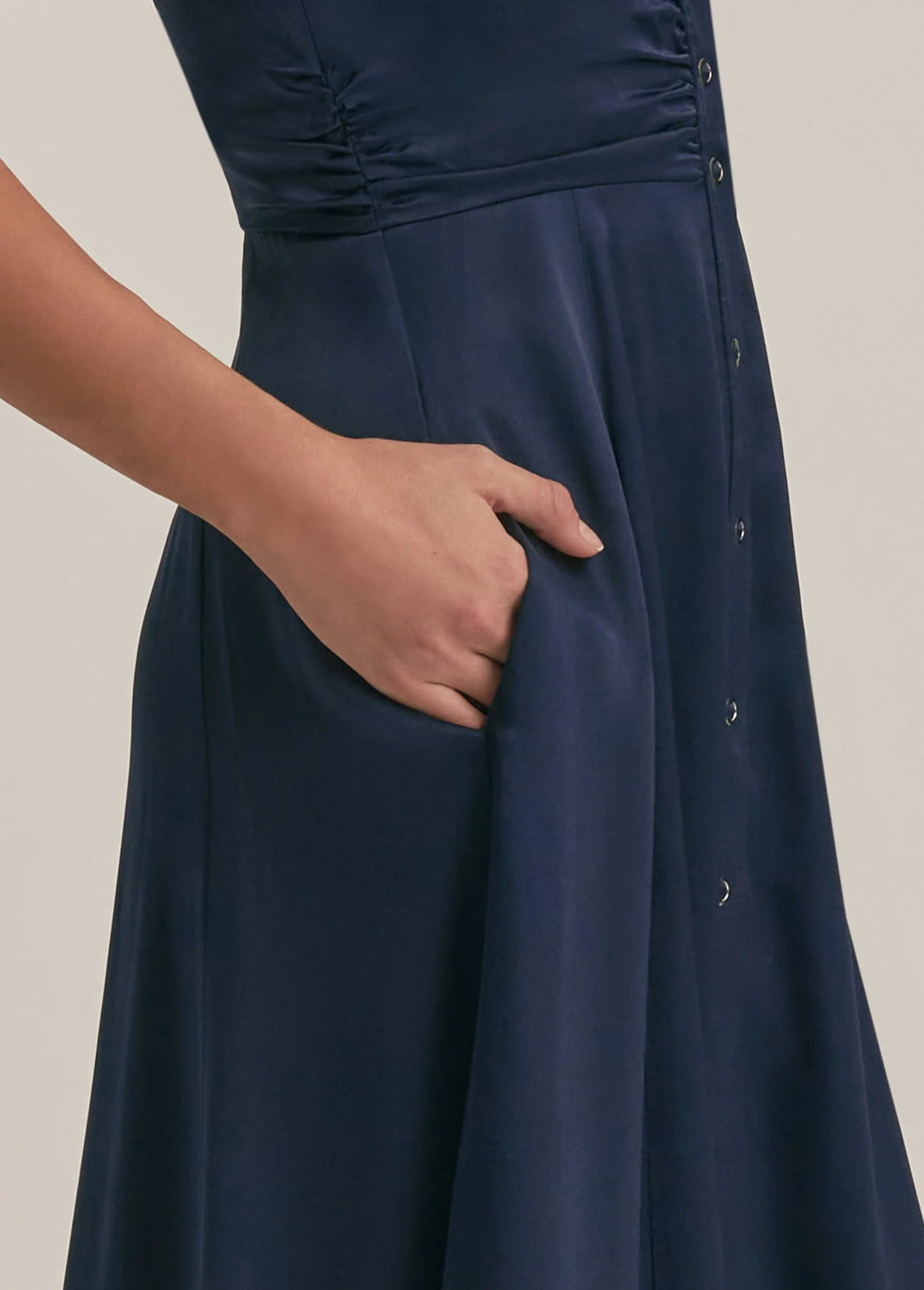 The Paloma Dress | Navy - Image 3