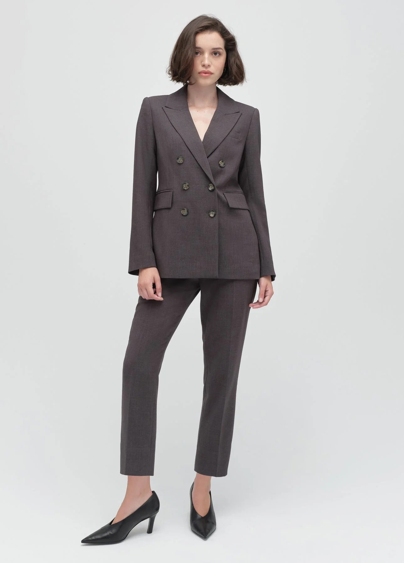 The Petite Favorite Cigarette Pant | Grey Suiting