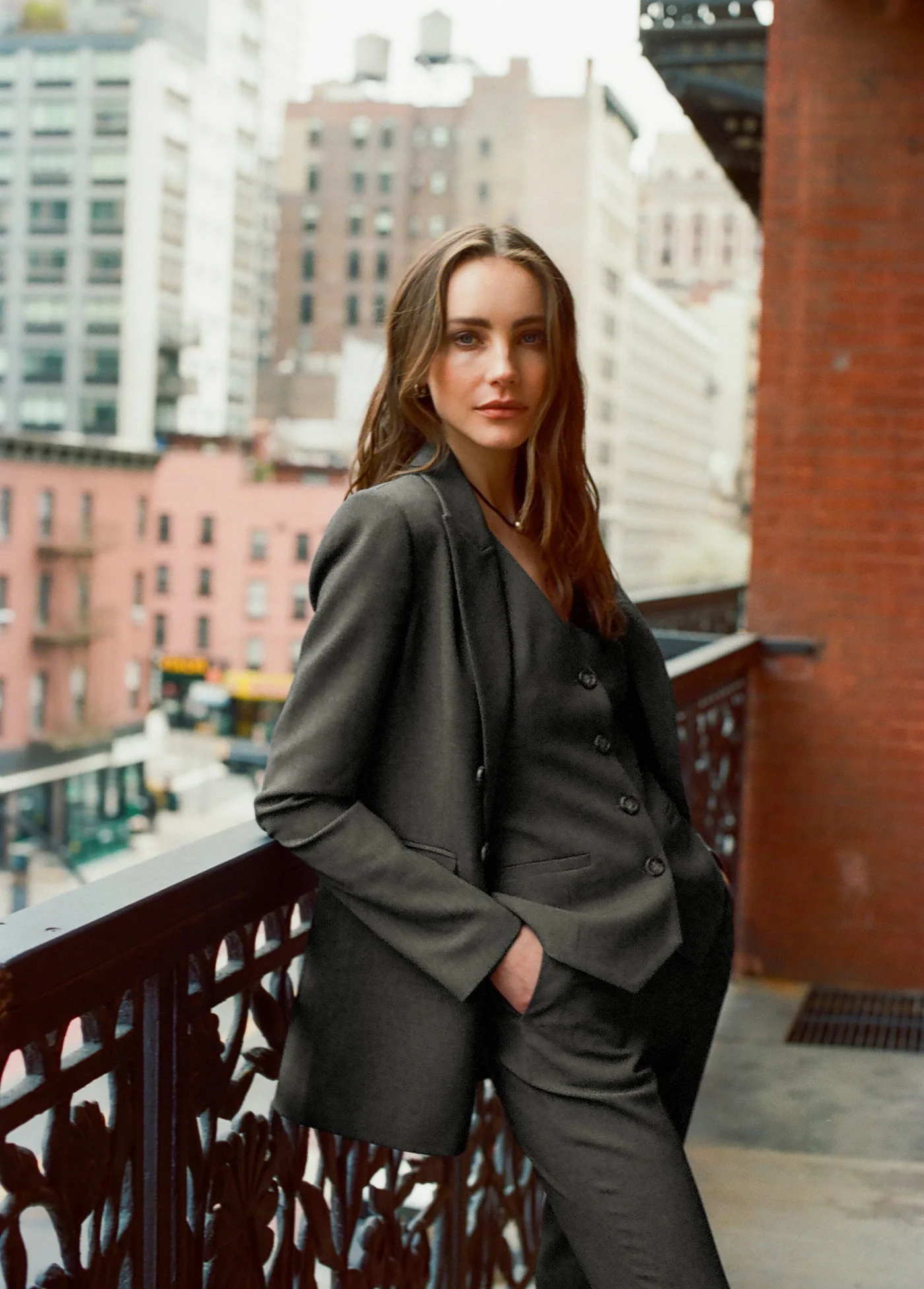The Phoebe Blazer | Grey Suiting