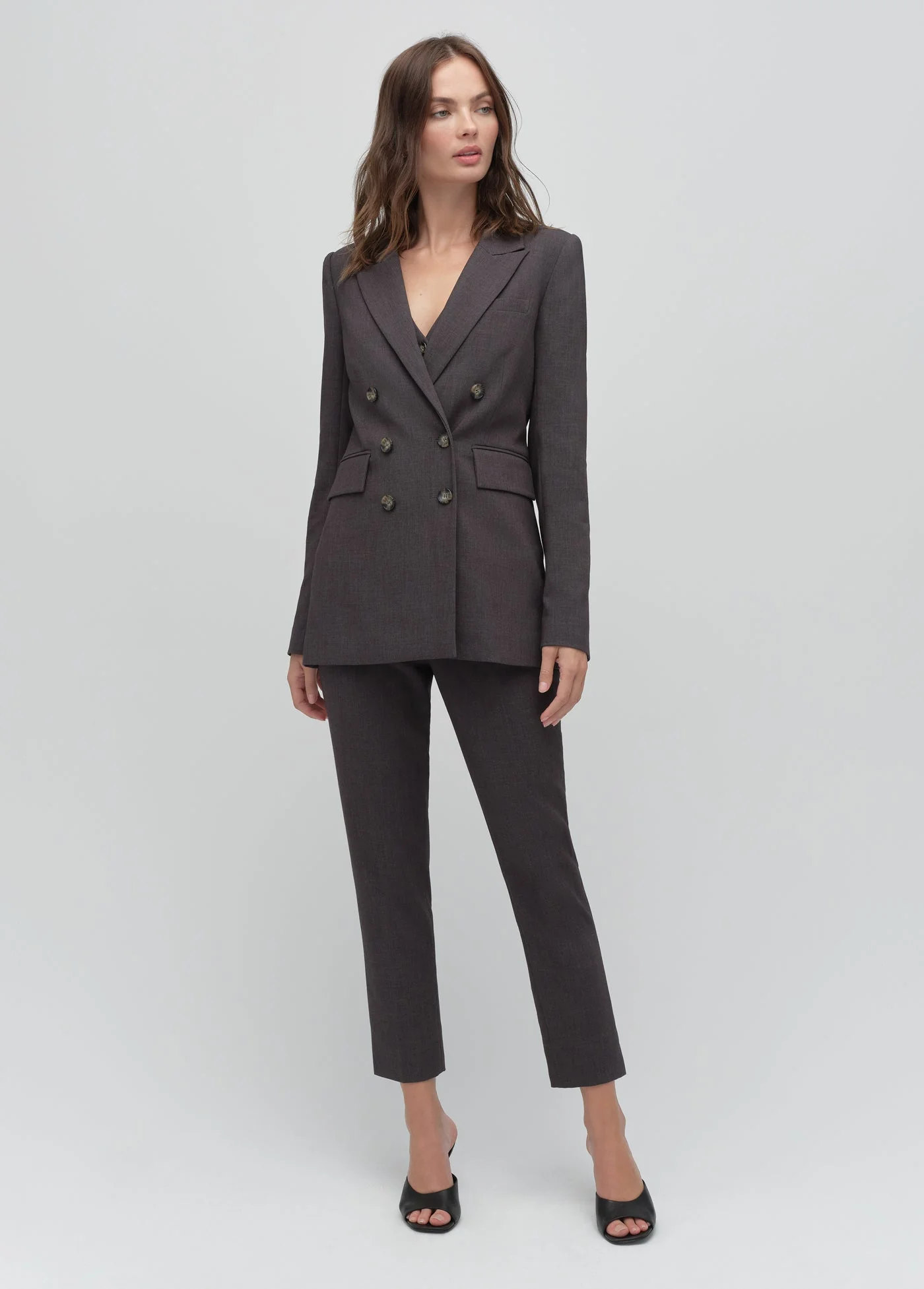 The Phoebe Blazer | Grey Suiting - Image 3