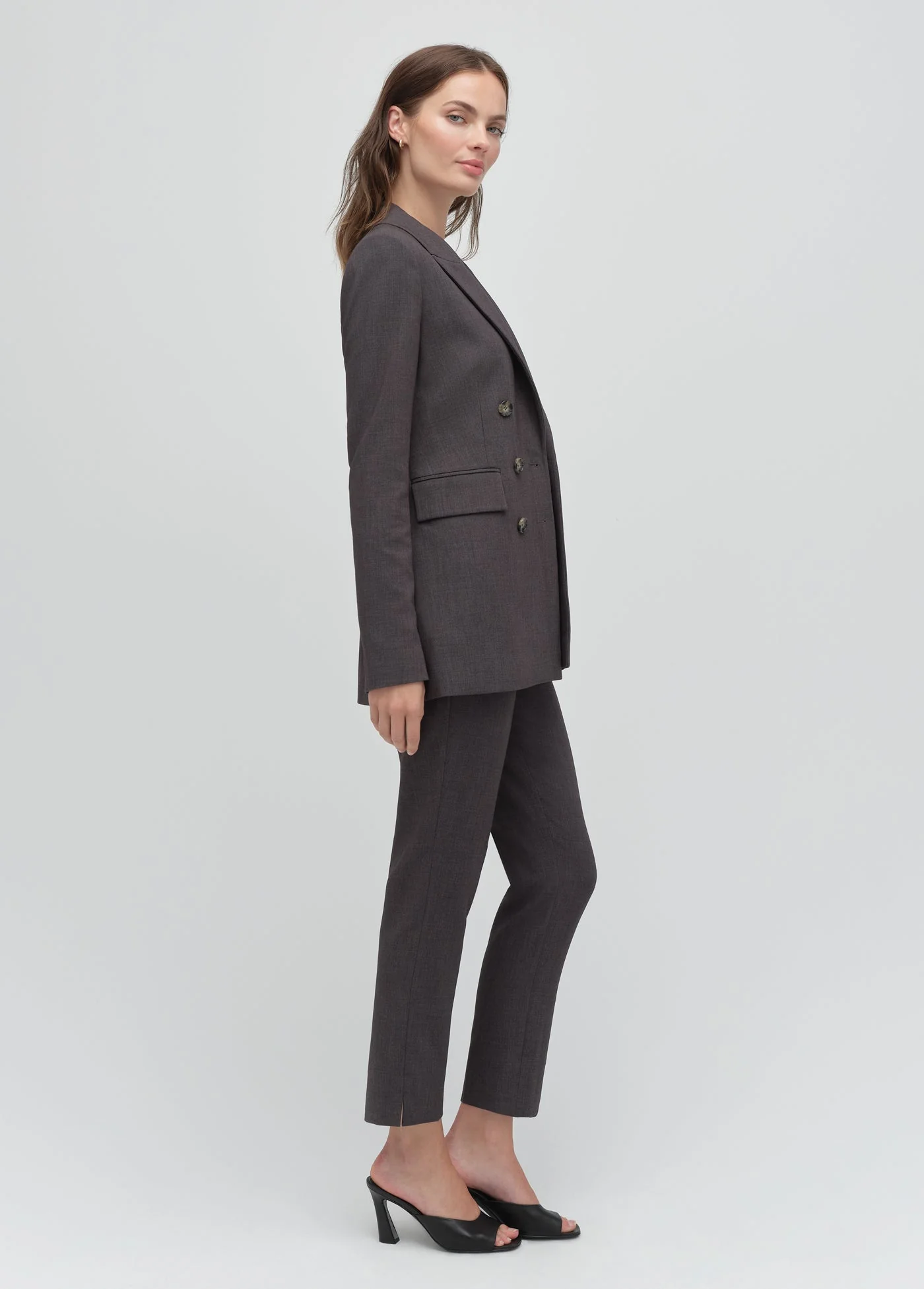 The Phoebe Blazer | Grey Suiting - Image 5