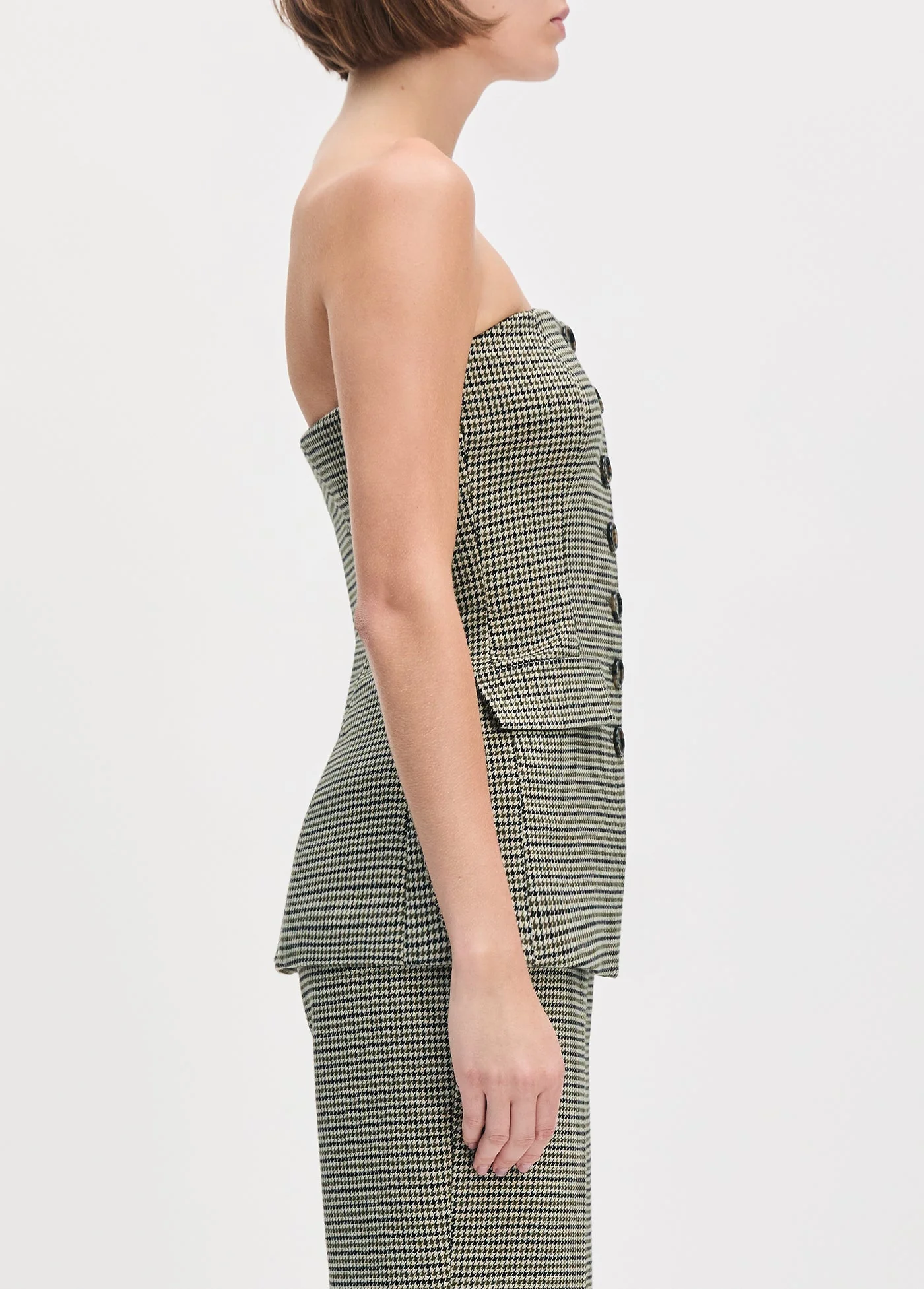 The Phoebe Bustier | Cheshire Houndstooth - Image 6
