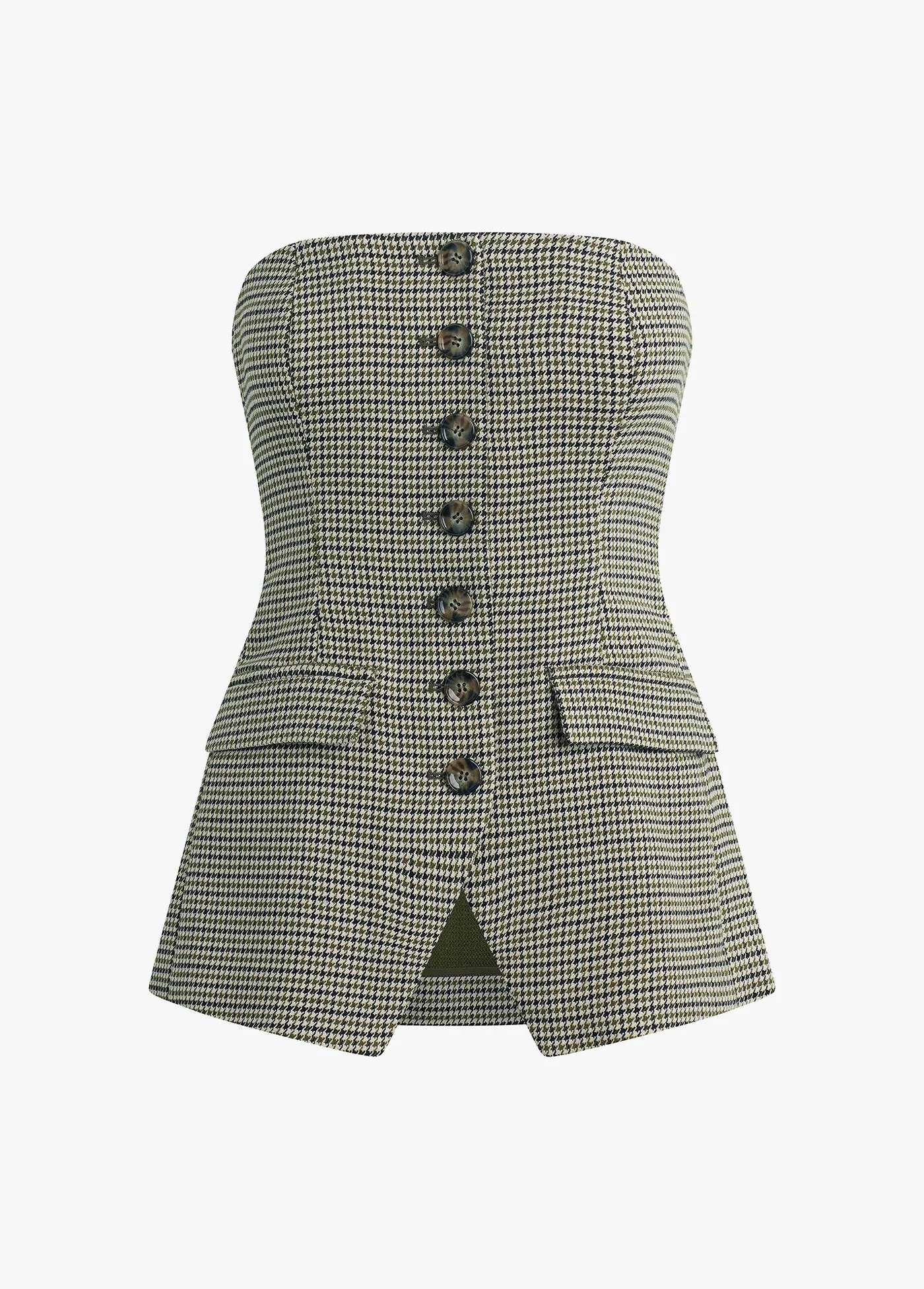 The Phoebe Bustier | Cheshire Houndstooth - Image 8