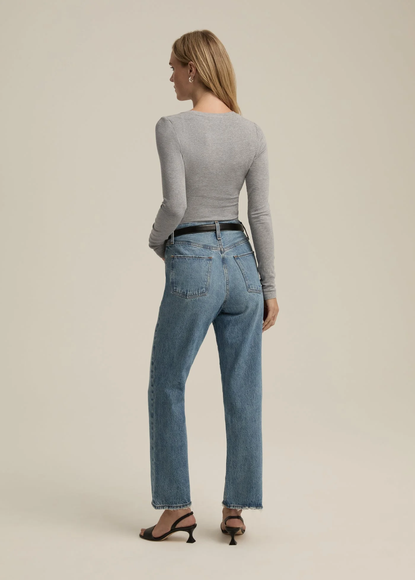 The Ribbed Long Sleeve | Heather Grey - Image 5