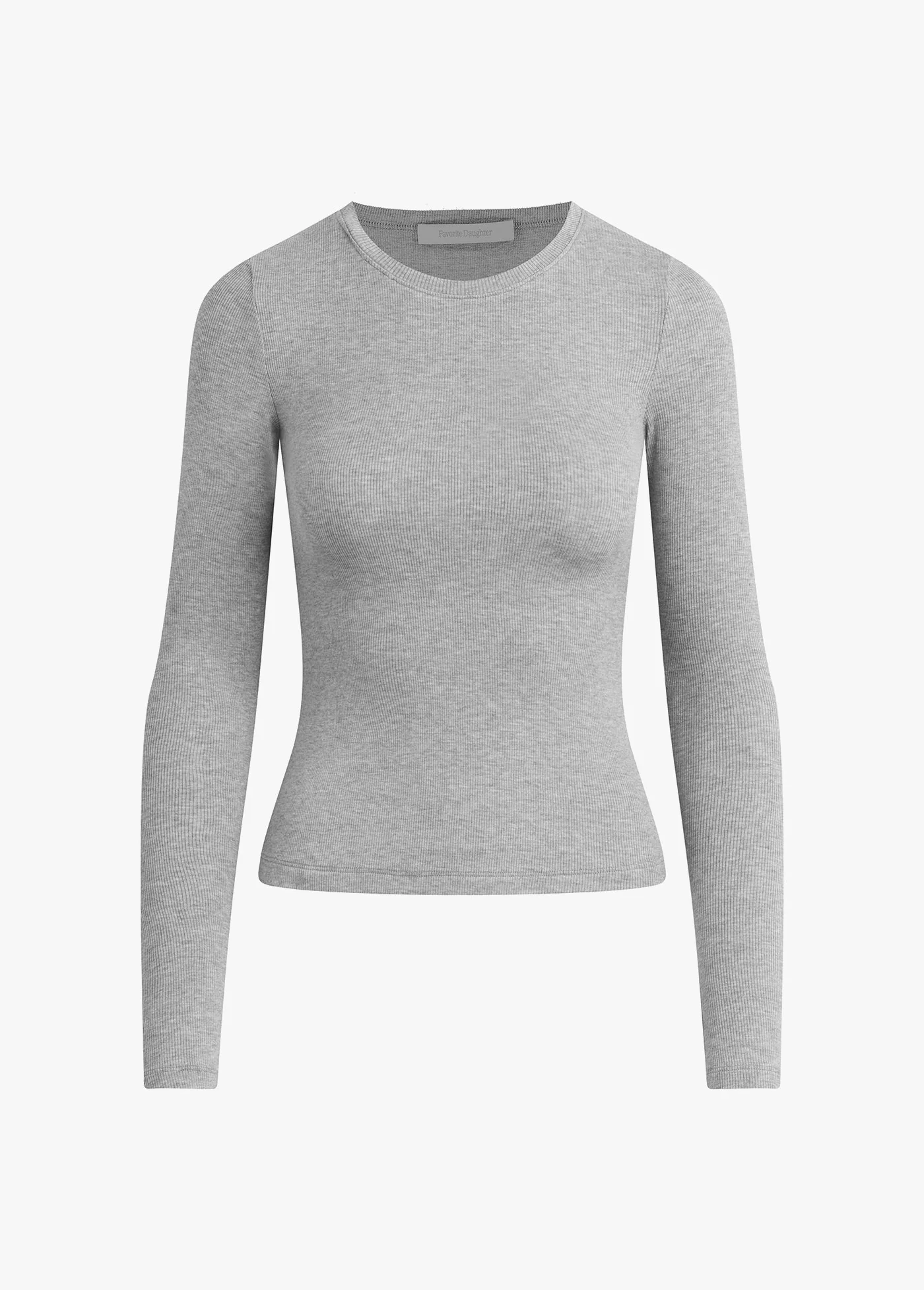 The Ribbed Long Sleeve | Heather Grey - Image 6