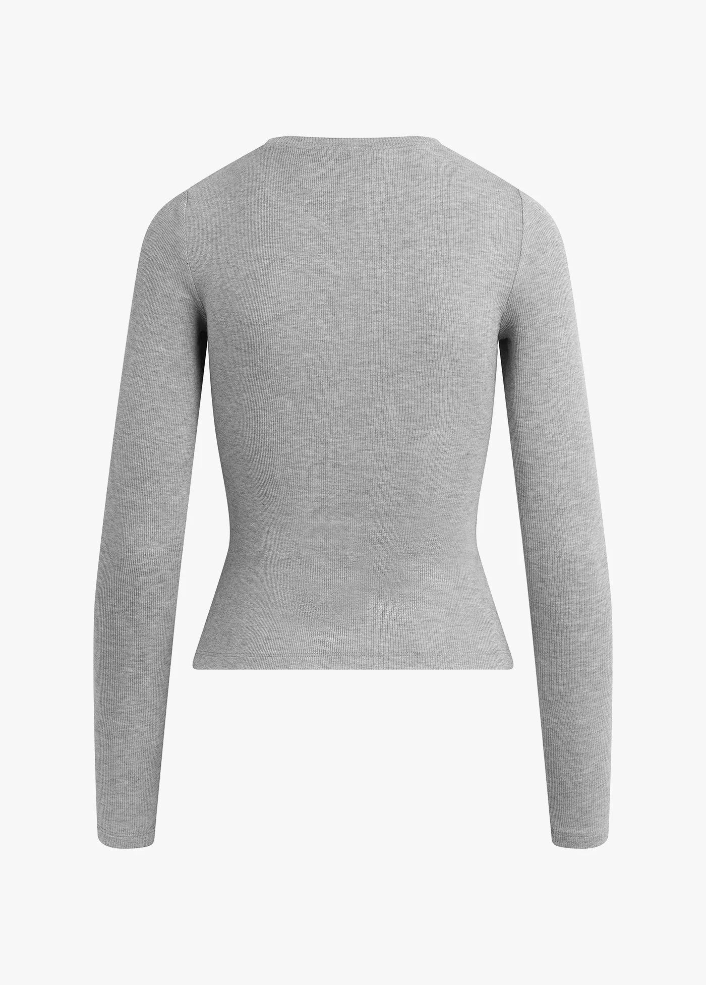 The Ribbed Long Sleeve | Heather Grey - Image 7