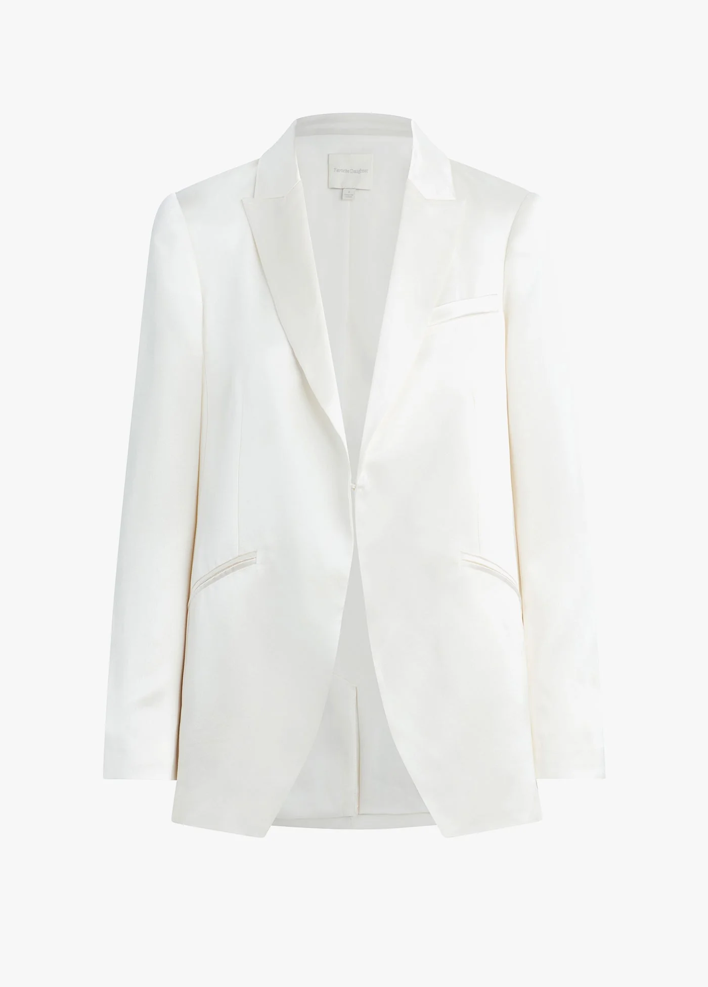 The Satin Blazer | Ivory - Image 7