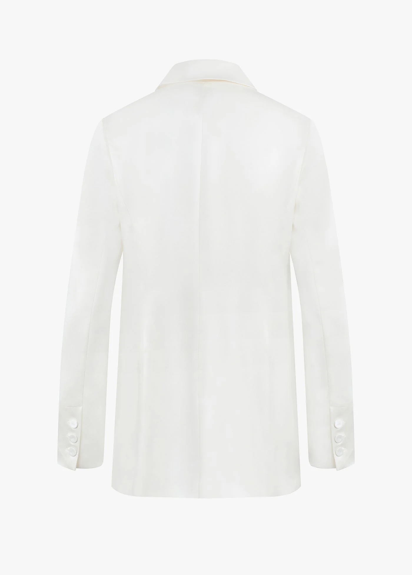 The Satin Blazer | Ivory - Image 8