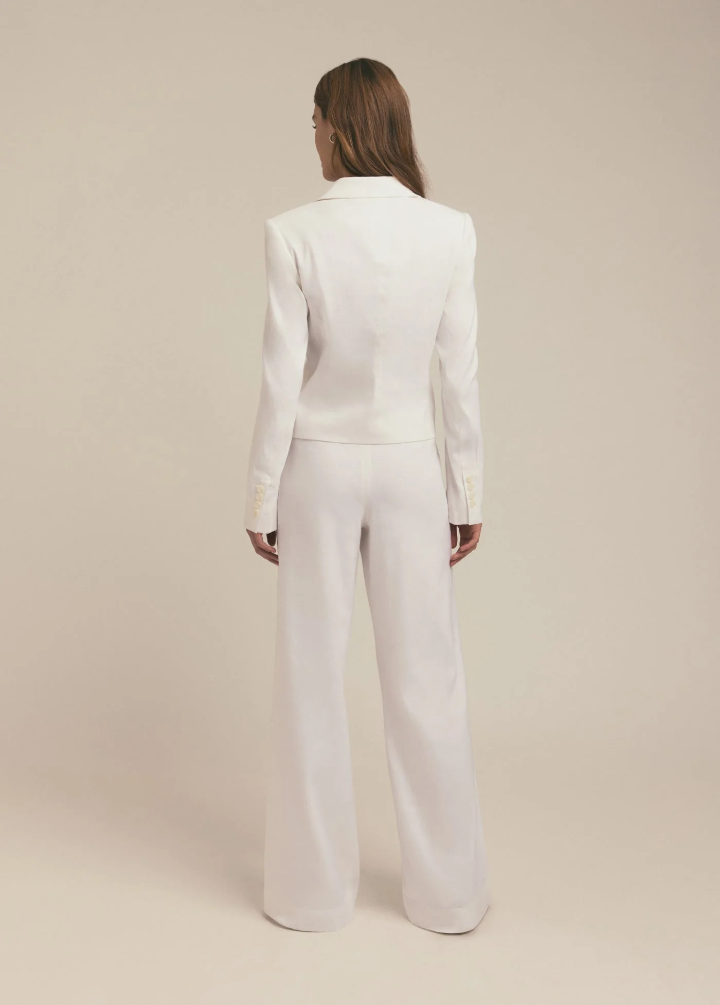 The Short Favorite Linen Blazer | Bright White - Image 5