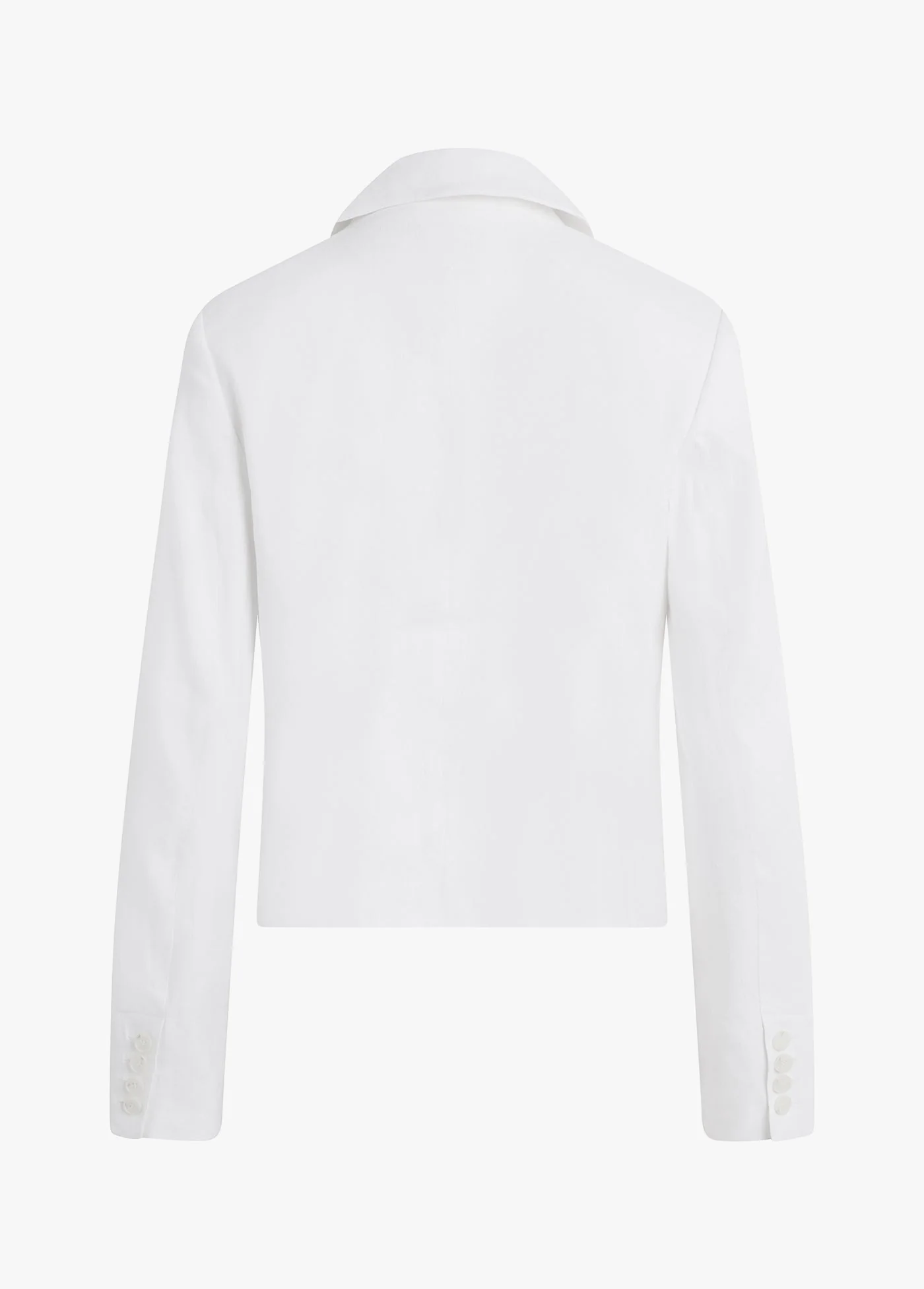 The Short Favorite Linen Blazer | Bright White - Image 7