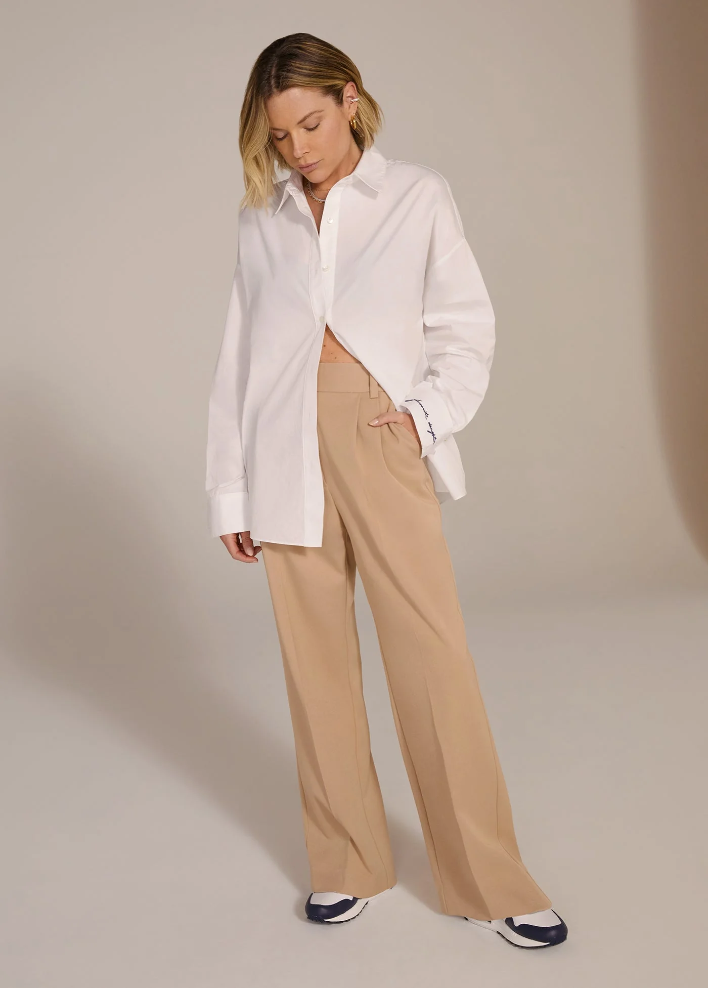 The Shortie Favorite Pant | Beige - Image 3