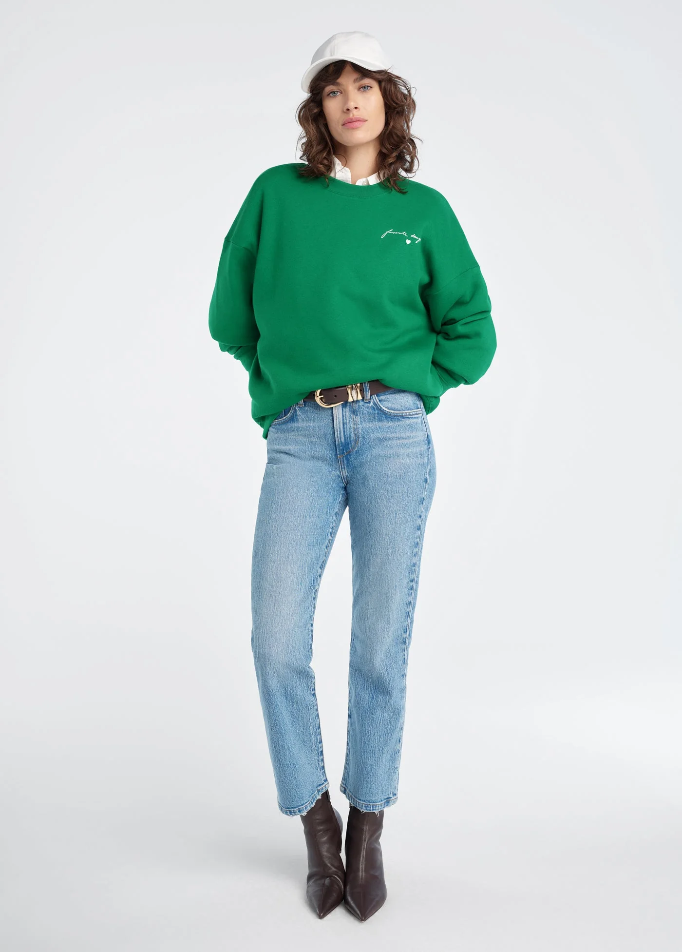 The Signature Chest Logo Sweatshirt Exclusive | Emerald Gardenia - Image 2