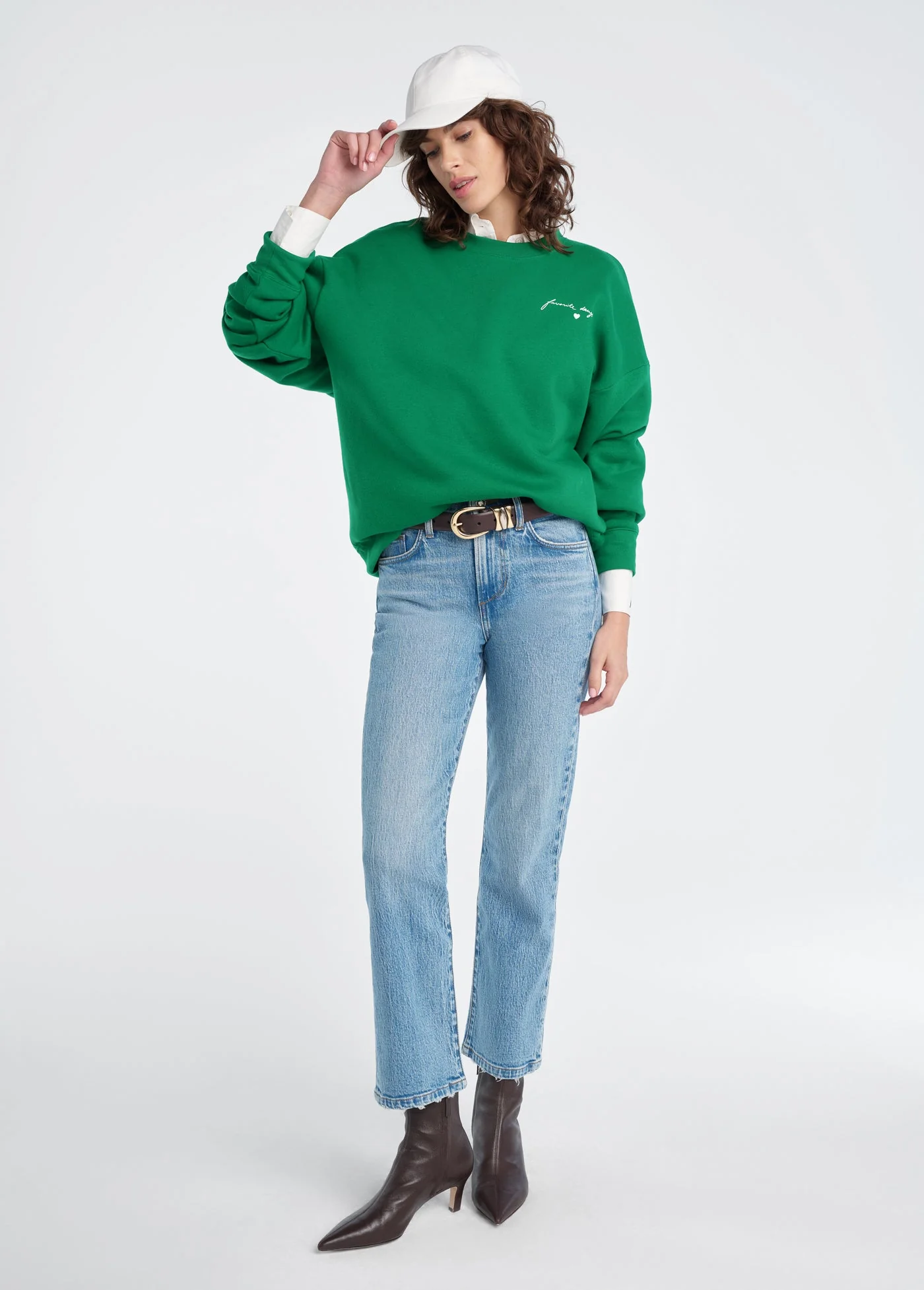 The Signature Chest Logo Sweatshirt Exclusive | Emerald Gardenia - Image 4