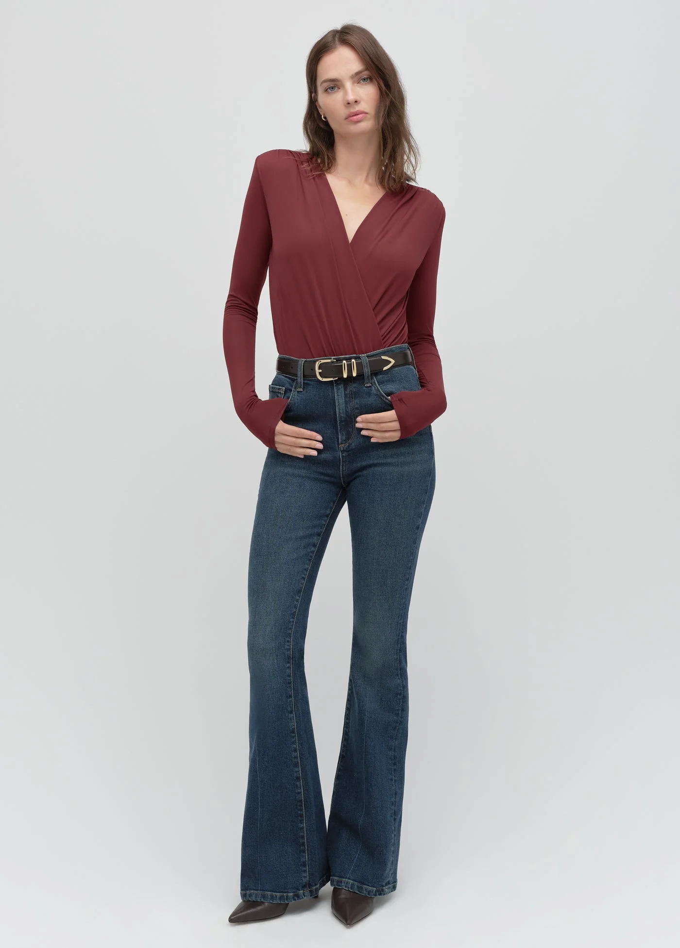 The Slinky Date Blouse | Vino - Image 2