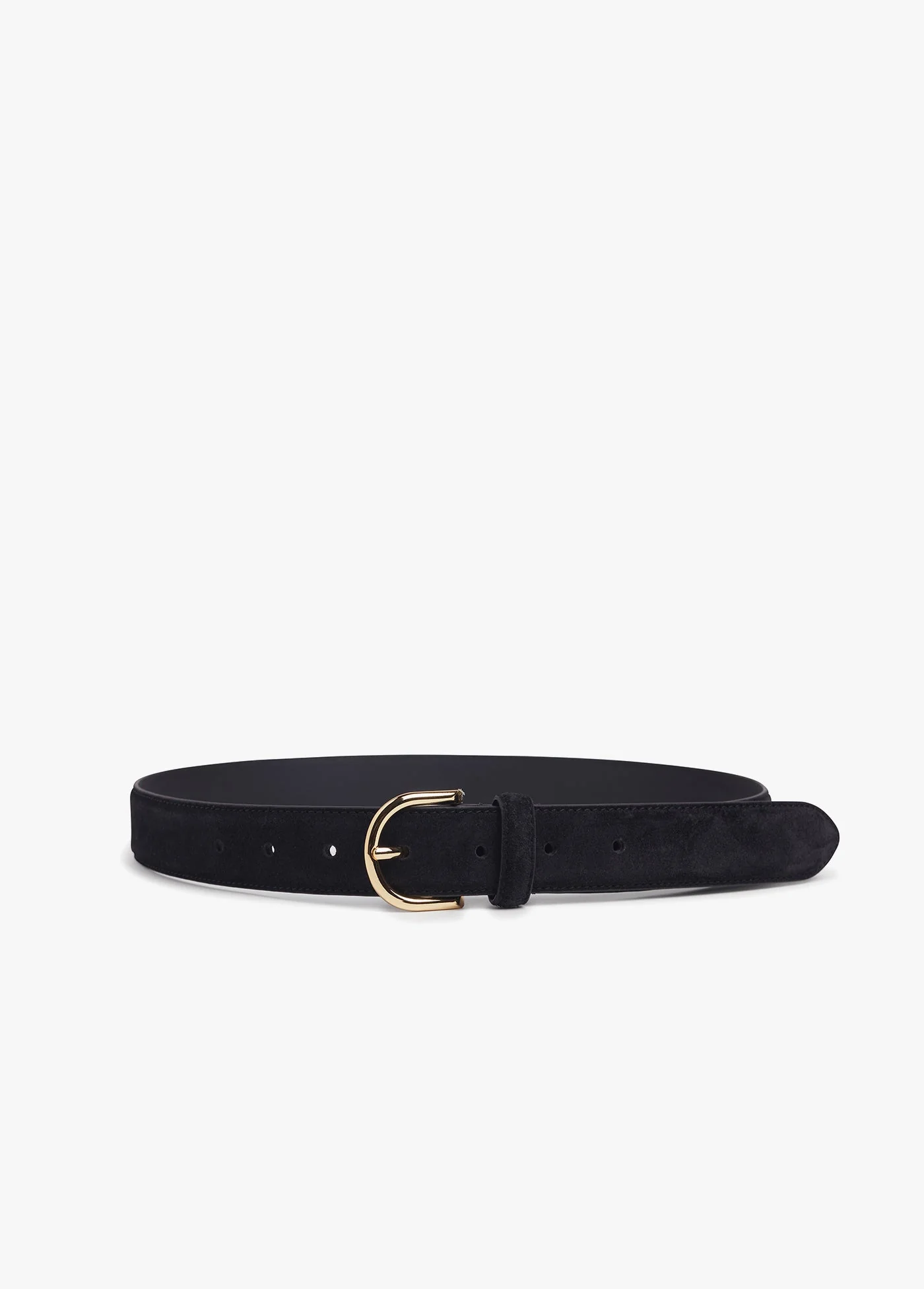 The Suede Juni Belt | Black Gold