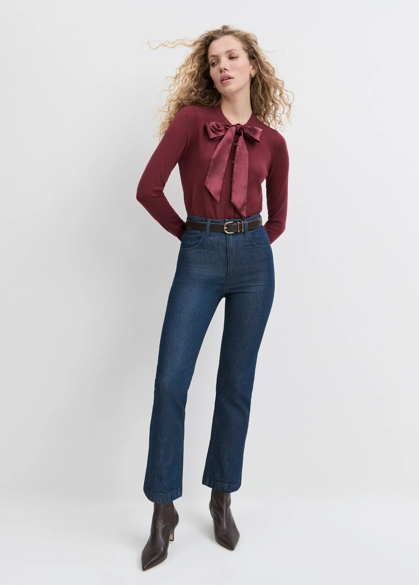 The Take A Bow Cardigan | Vino - Image 2