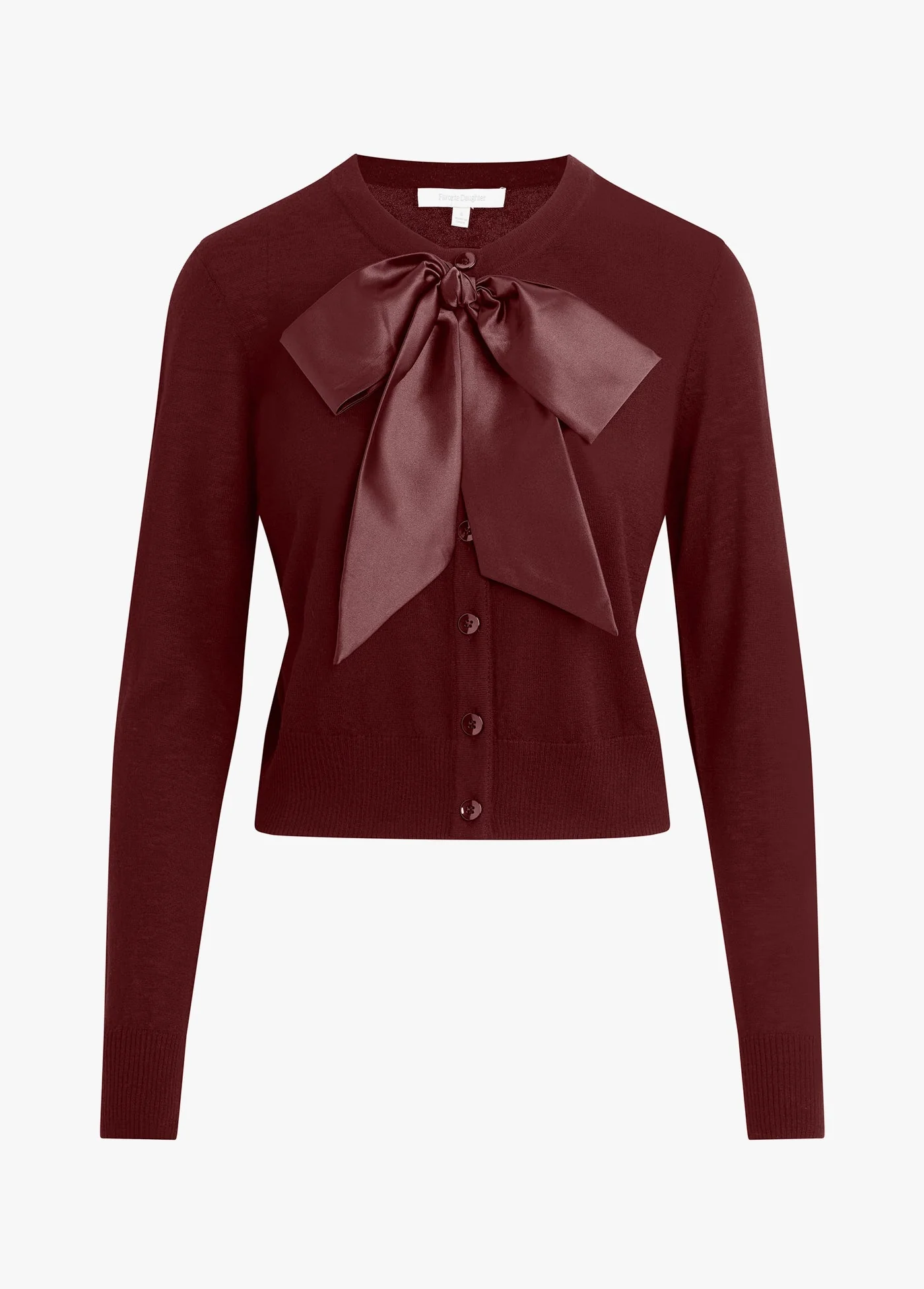 The Take A Bow Cardigan | Vino - Image 5