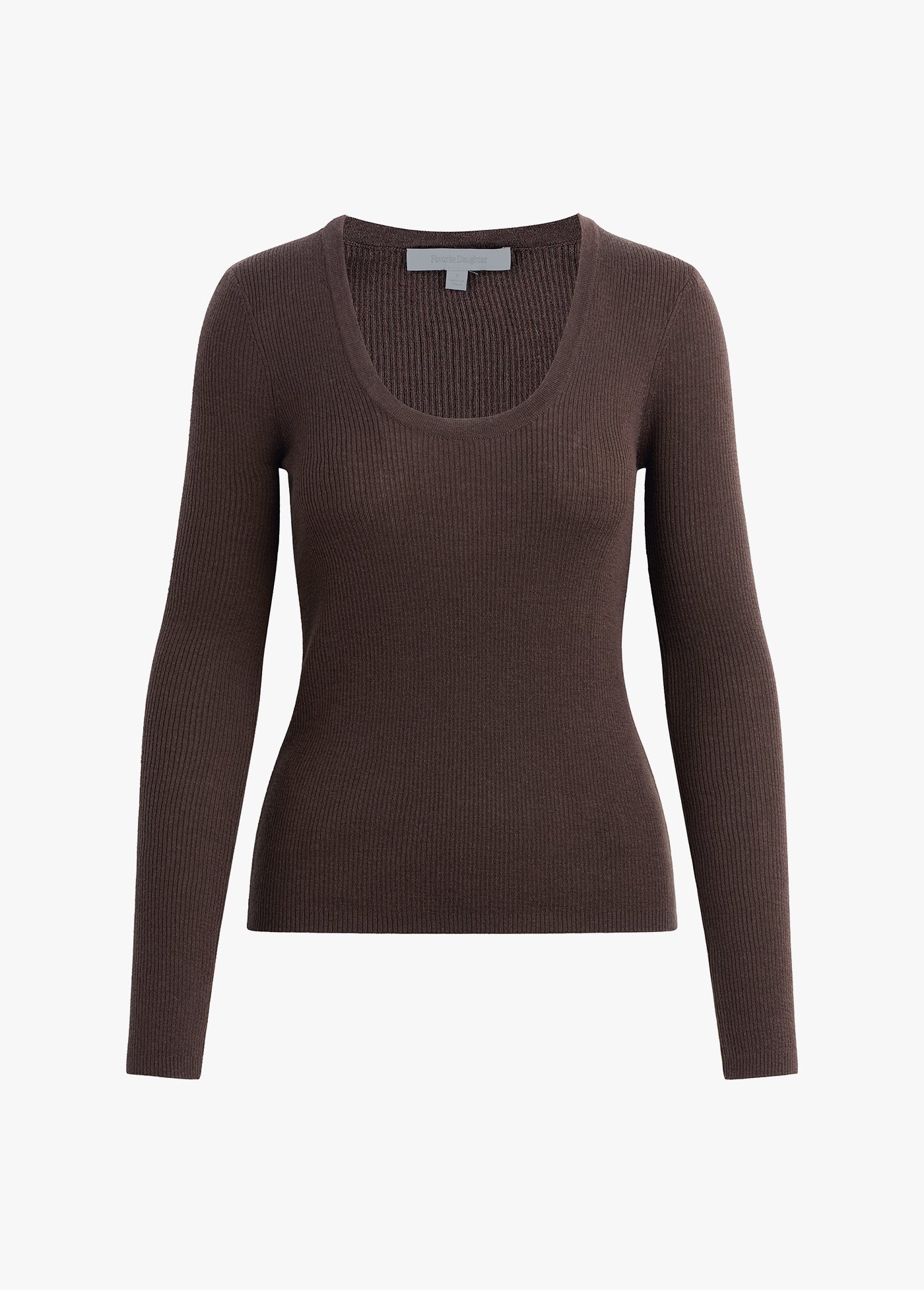 The Take It Easy Long Sleeve Top | Coffee - Image 8