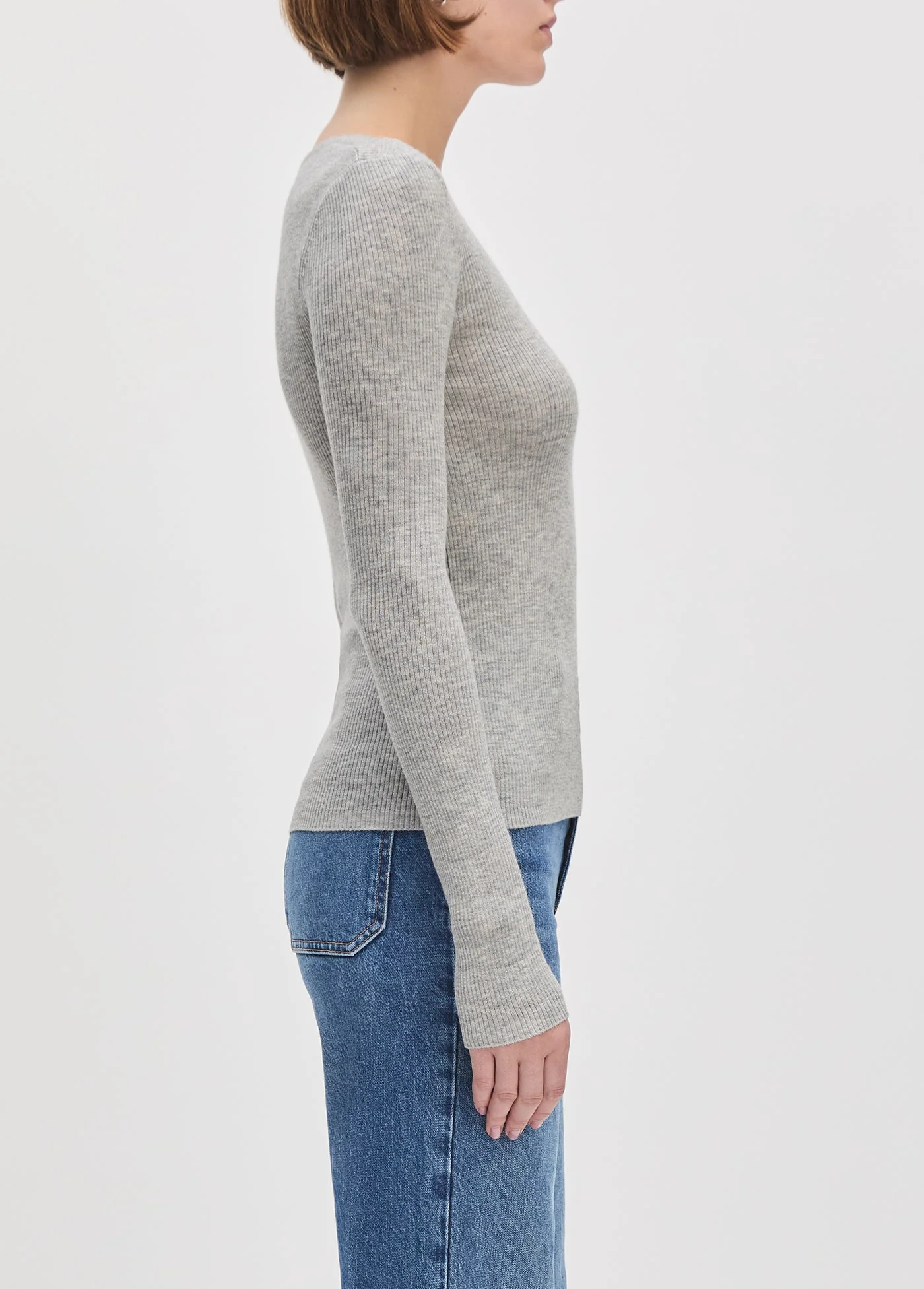 The Take It Easy Long Sleeve Top | Heather Grey - Image 7