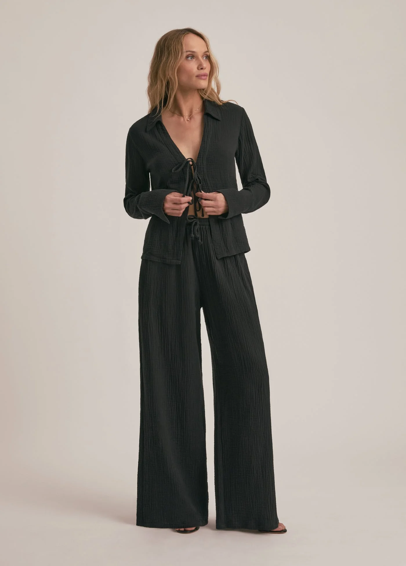 The Tied And True Top | Black - Image 5