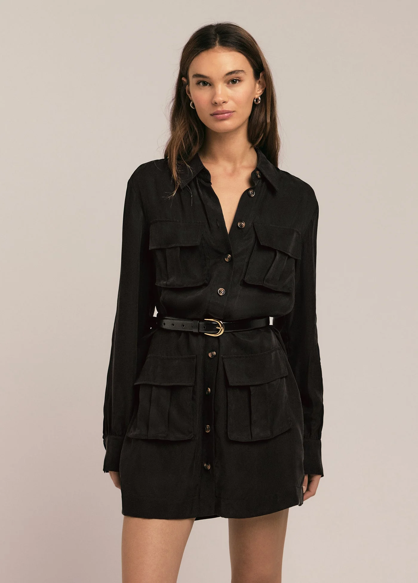 The Utility Glamour Dress | Black - Image 6