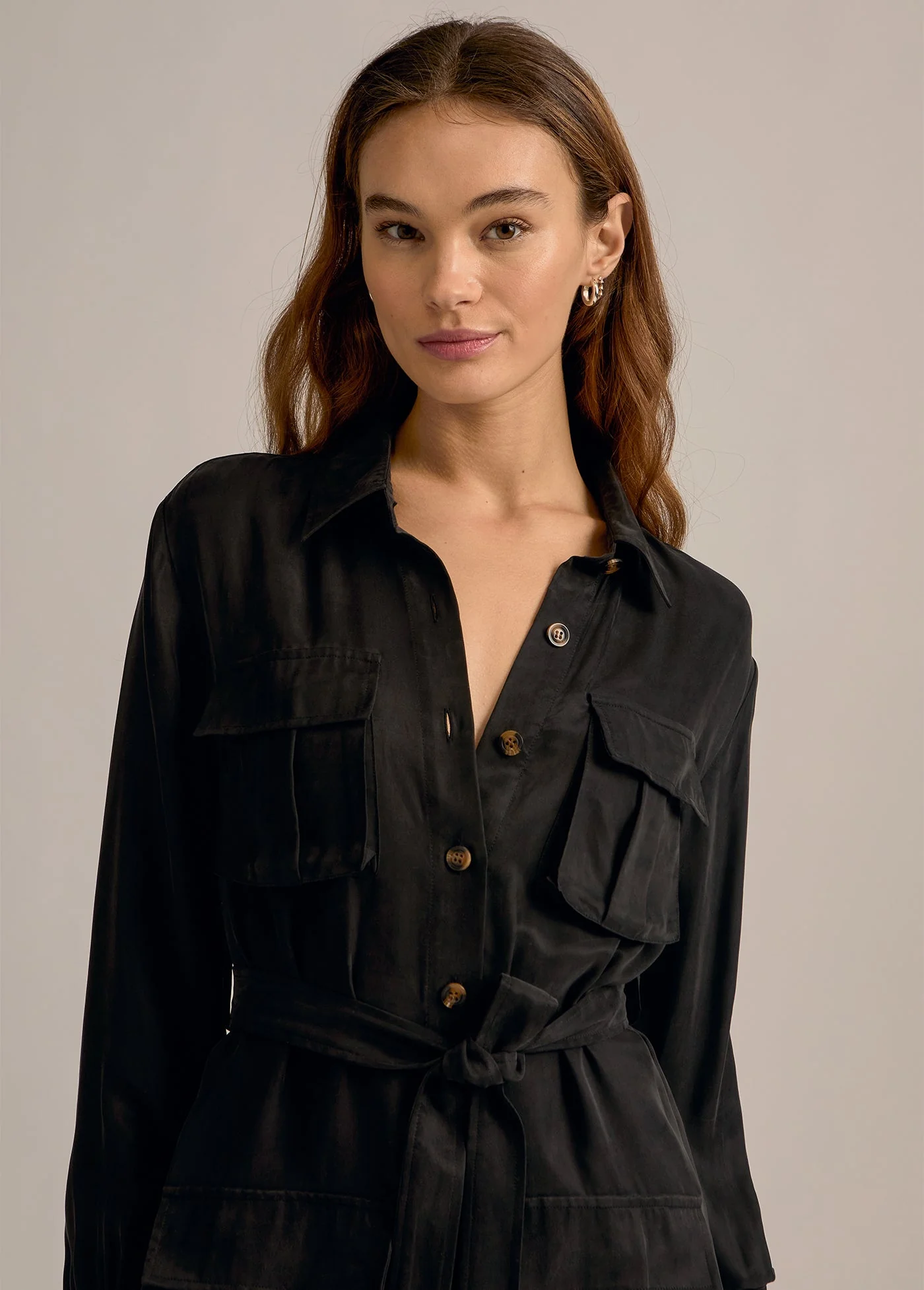 The Utility Glamour Dress | Black - Image 7