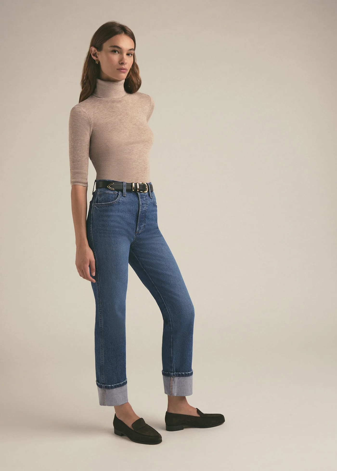 The Valentina Cuffed Super High Rise Straight | Essex - Image 3