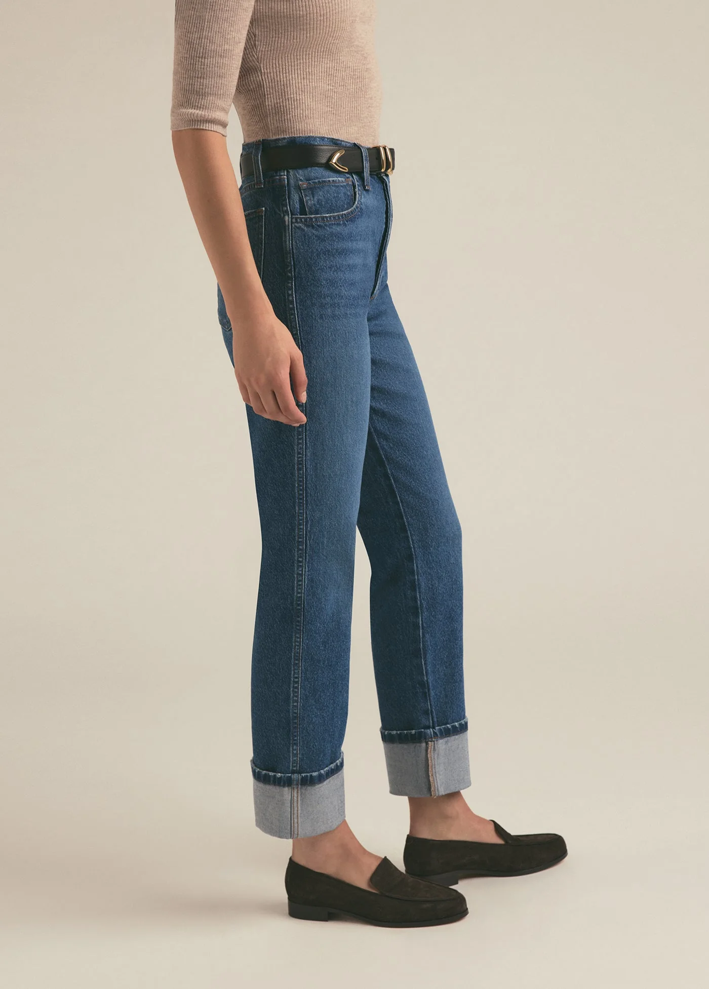 The Valentina Cuffed Super High Rise Straight | Essex - Image 4