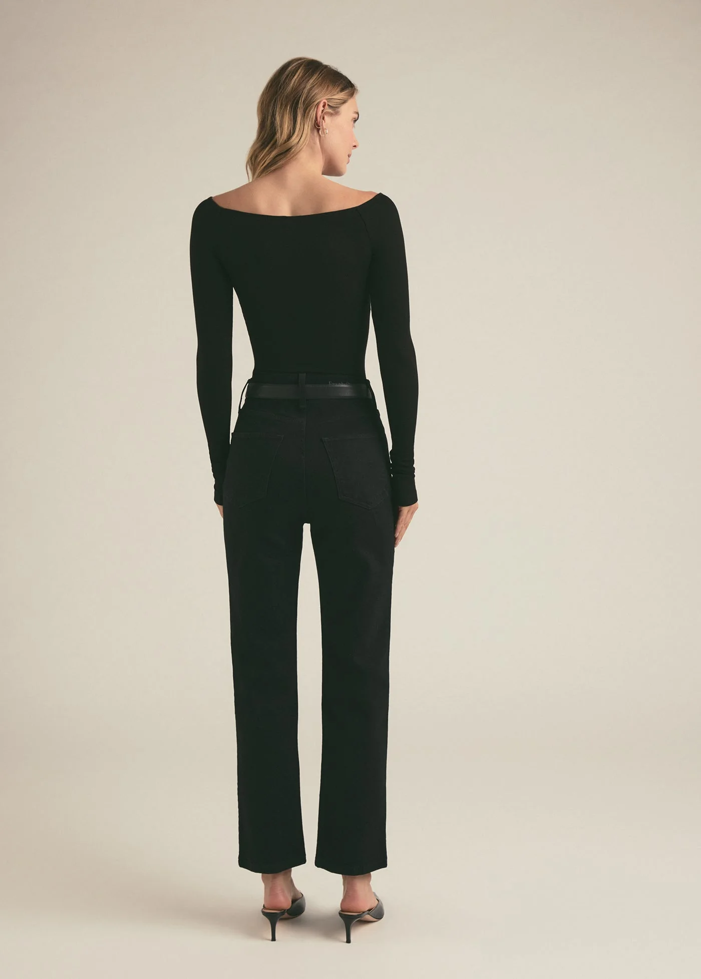 The Valentina Super High Rise Straight | Basalt - Image 3