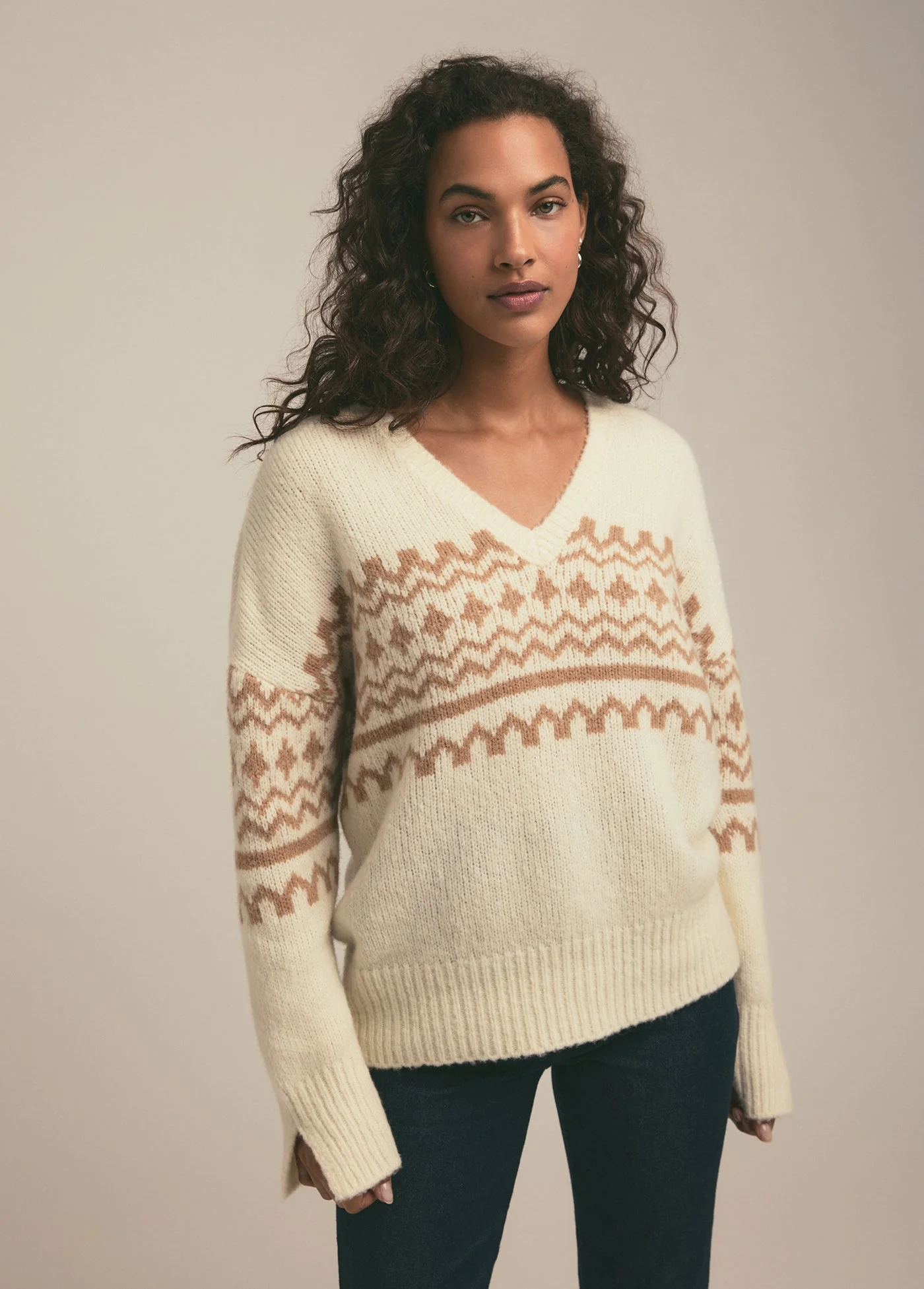 The Winter William Sweater | Ivory Fairisle
