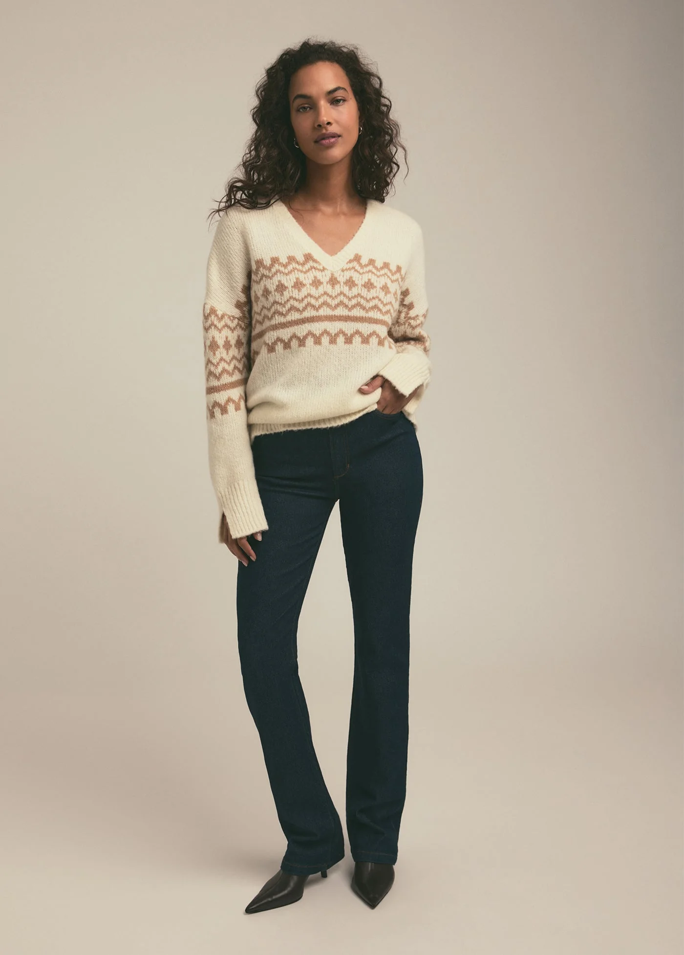 The Winter William Sweater | Ivory Fairisle - Image 2