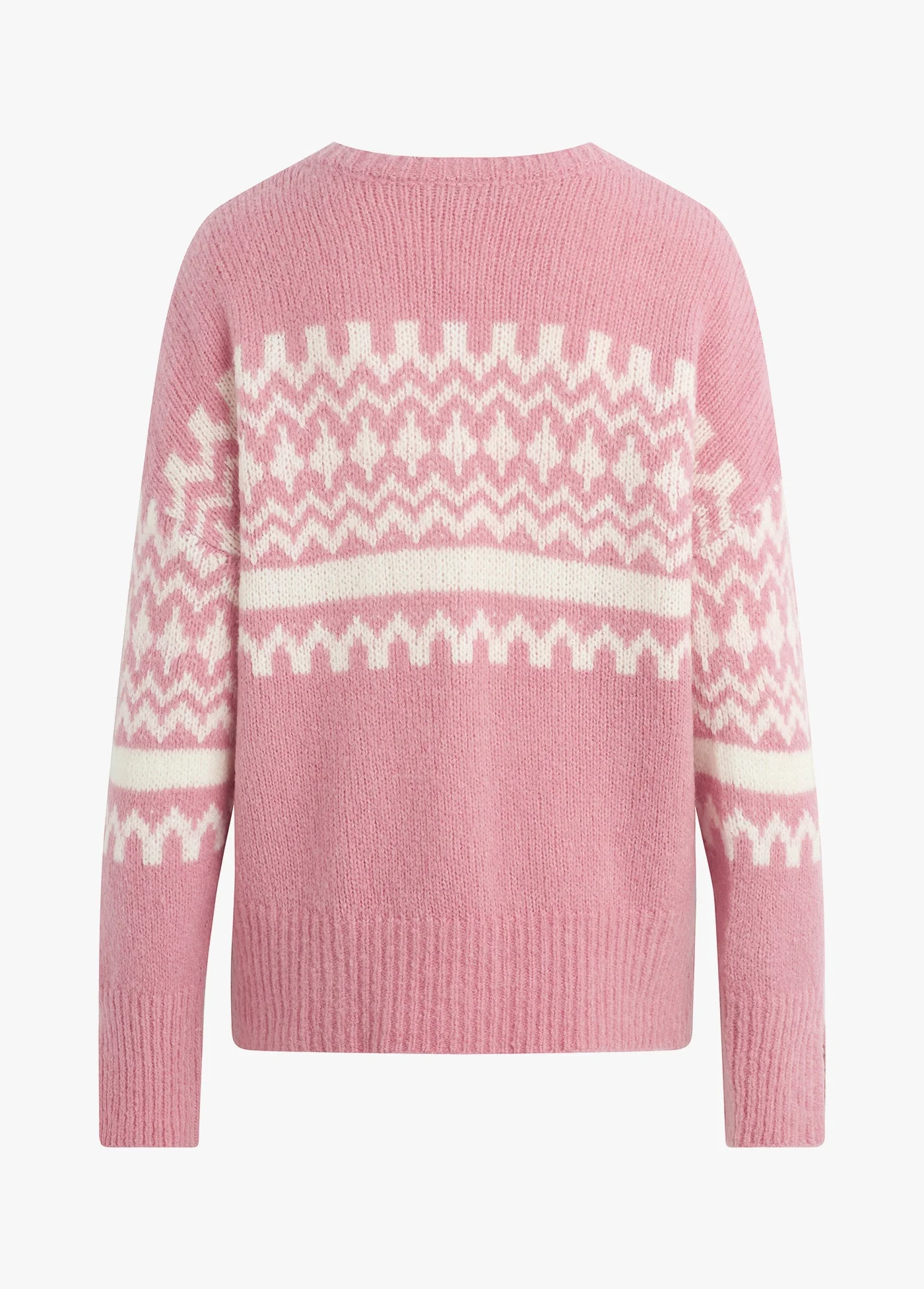The Winter William Sweater | Pink Fairisle - Image 7