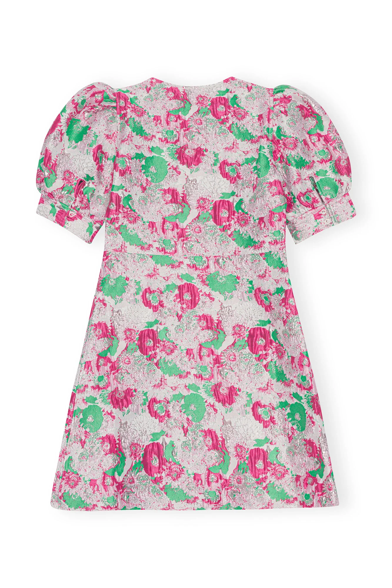 3D Jacquard Button Down Mini Dress | Sugar Plum - Image 3
