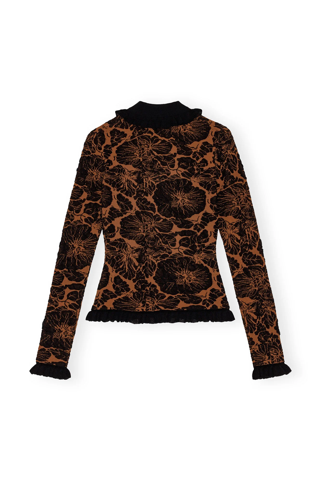 3D Jacquard Cardigan | Tortoise Shell - Image 2