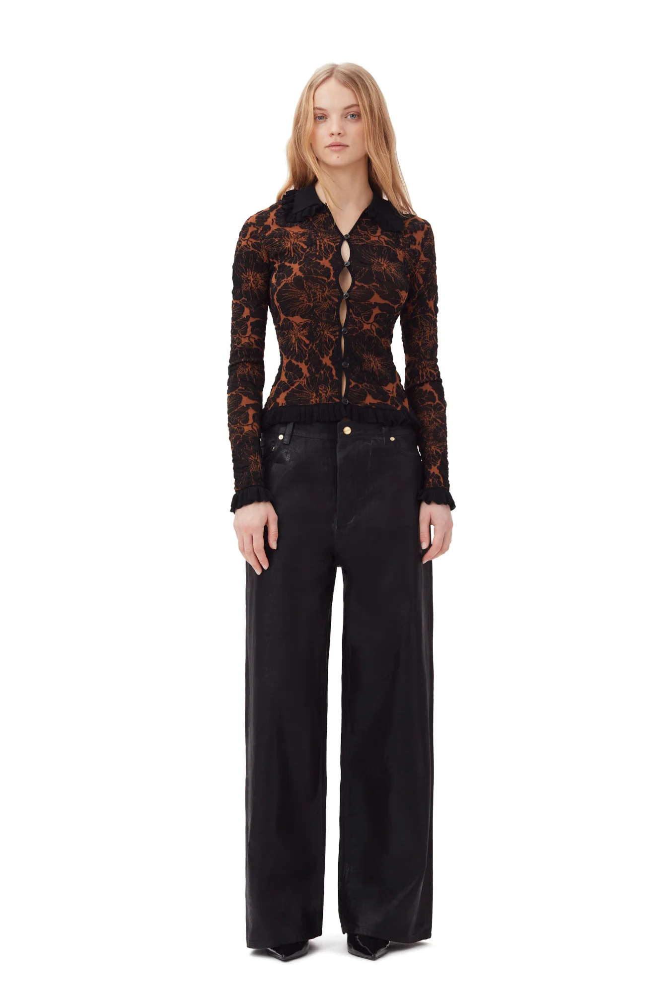 3D Jacquard Cardigan | Tortoise Shell - Image 4