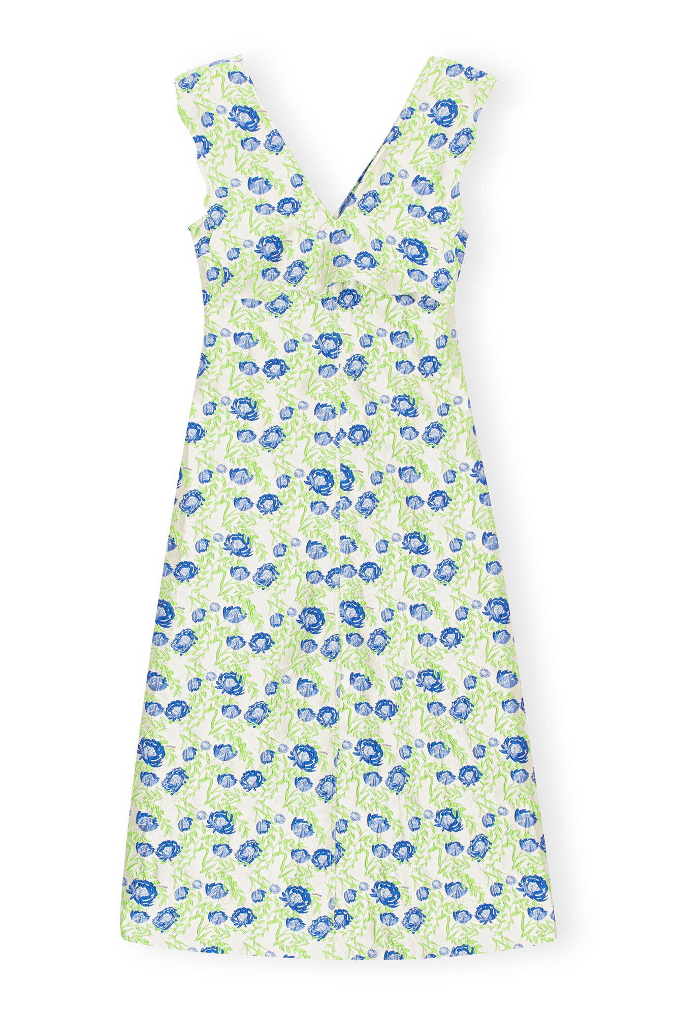 3D Jacquard Rhythm Collar Long Dress | Oyster Gray