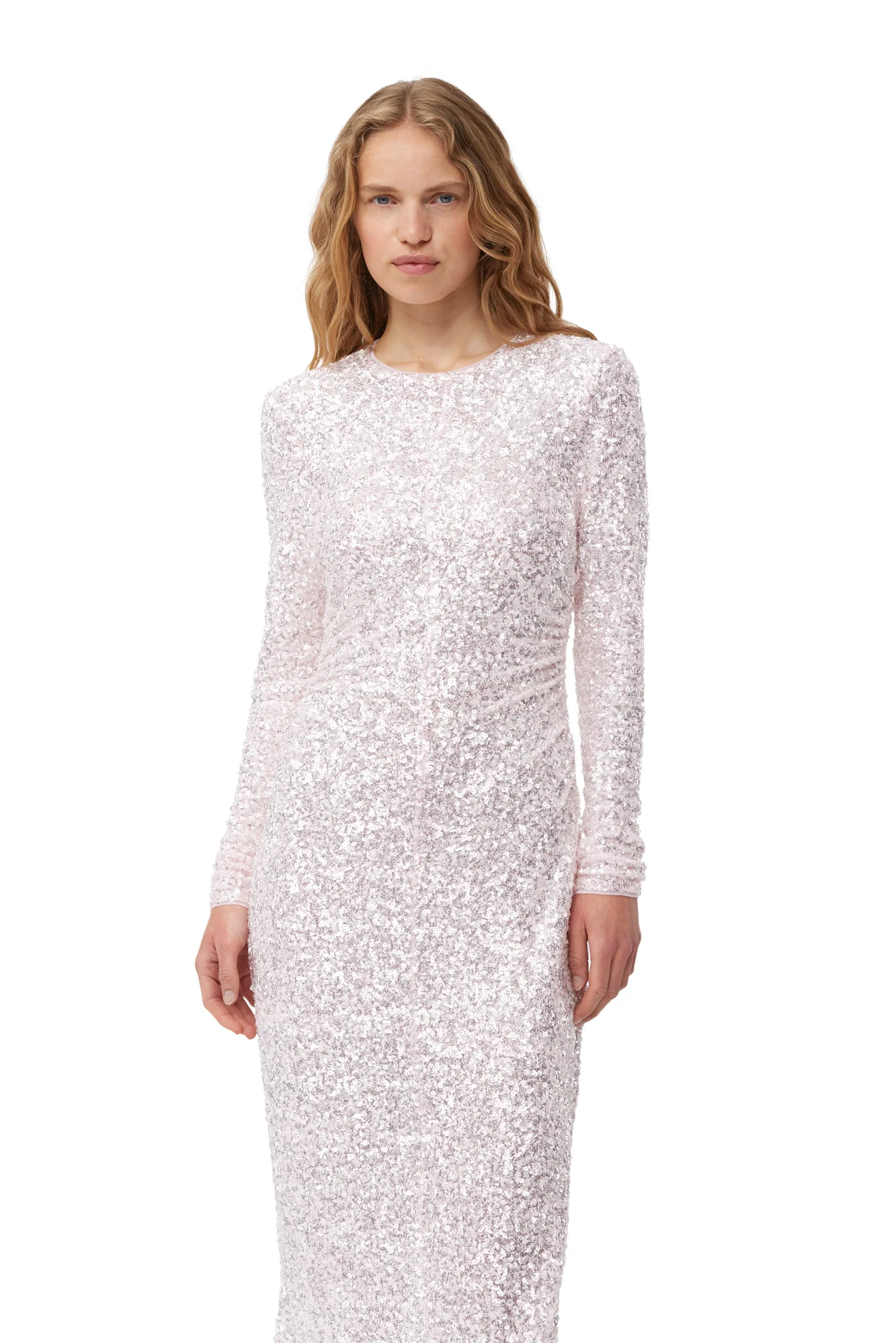 3D Sequins Maxi Dress | Mauve Chalk - Image 6
