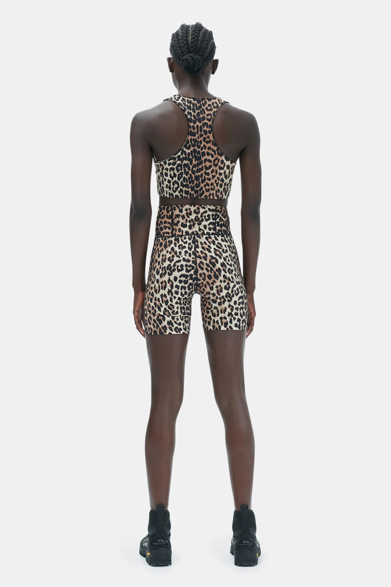 Active Racerback Zipper Top | Leopard - Image 7