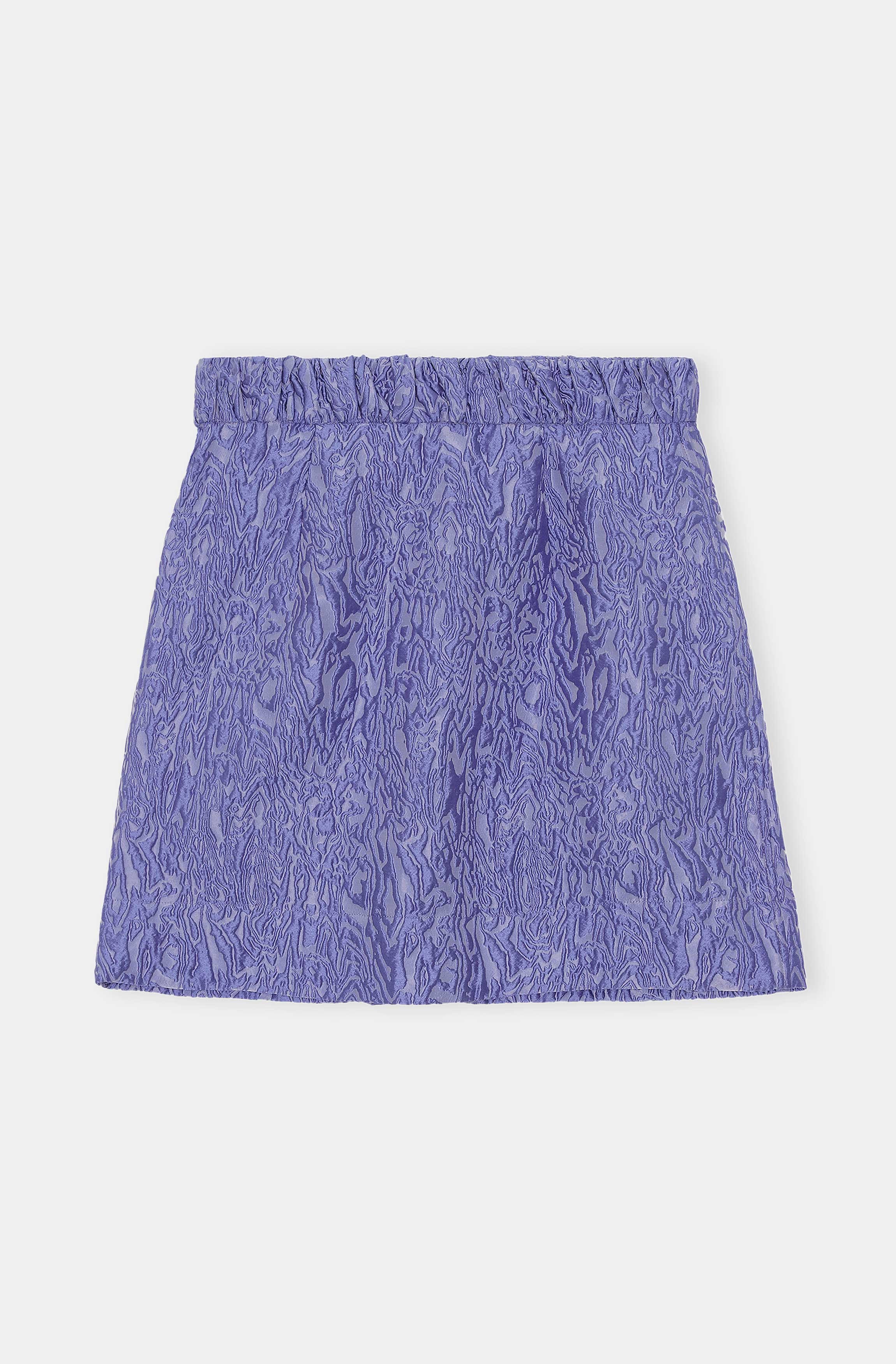 Asymmetrical Mini Skirt | Blue Iris - Image 2