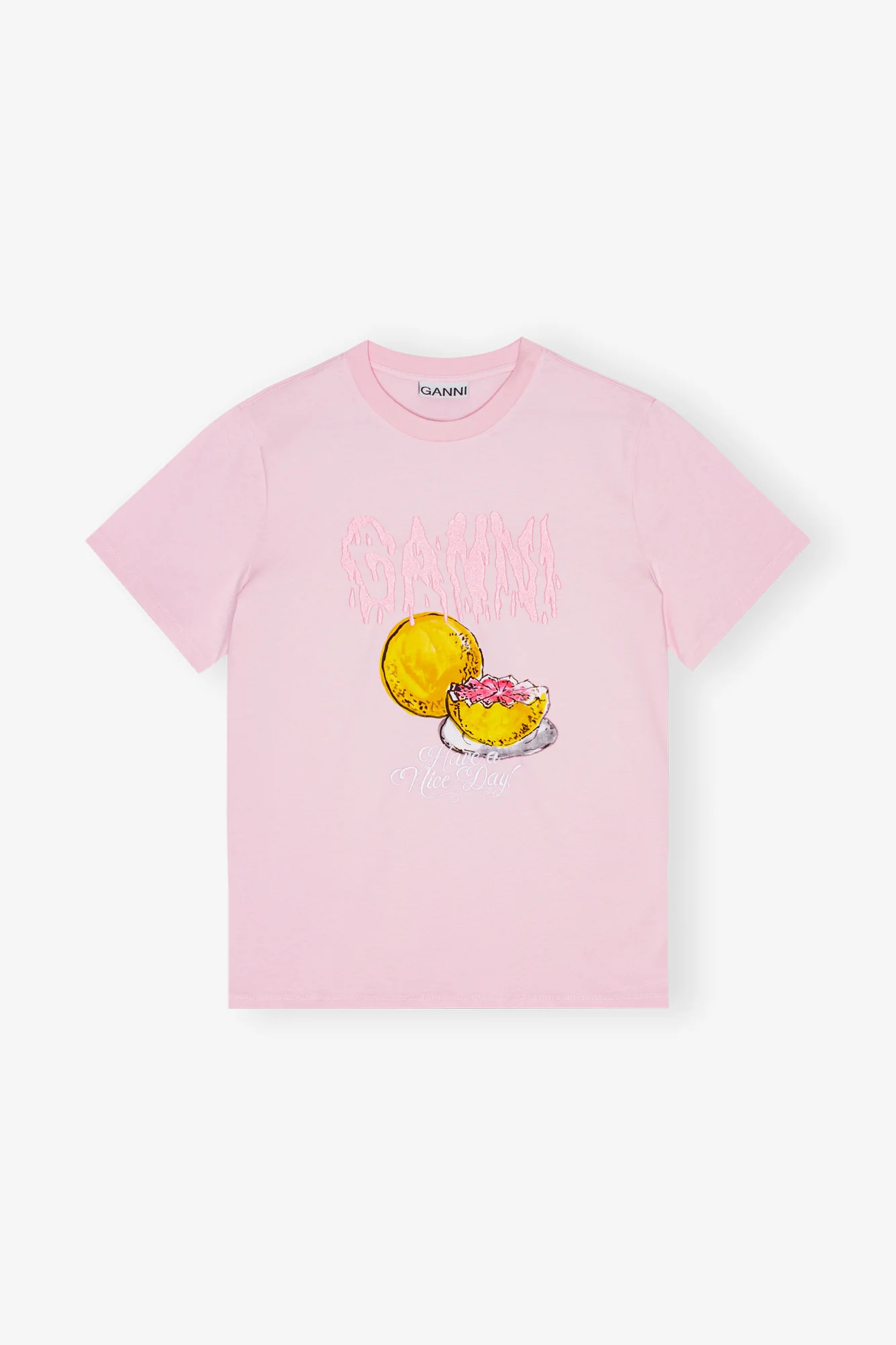 Basic Jersey Grapefruit Relaxed T-Shirt | Chalk Pink