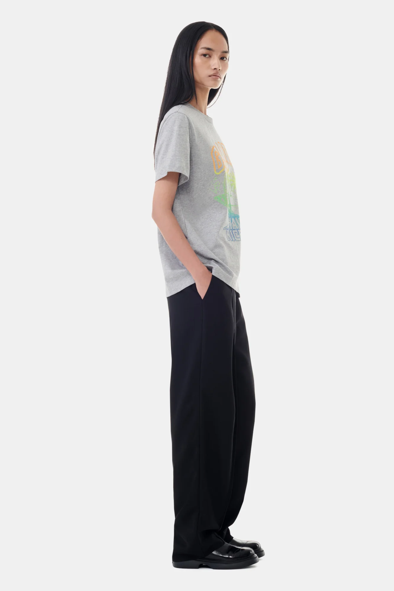 Basic Jersey Holiday Relaxed T-Shirt | Paloma Melange - Image 5