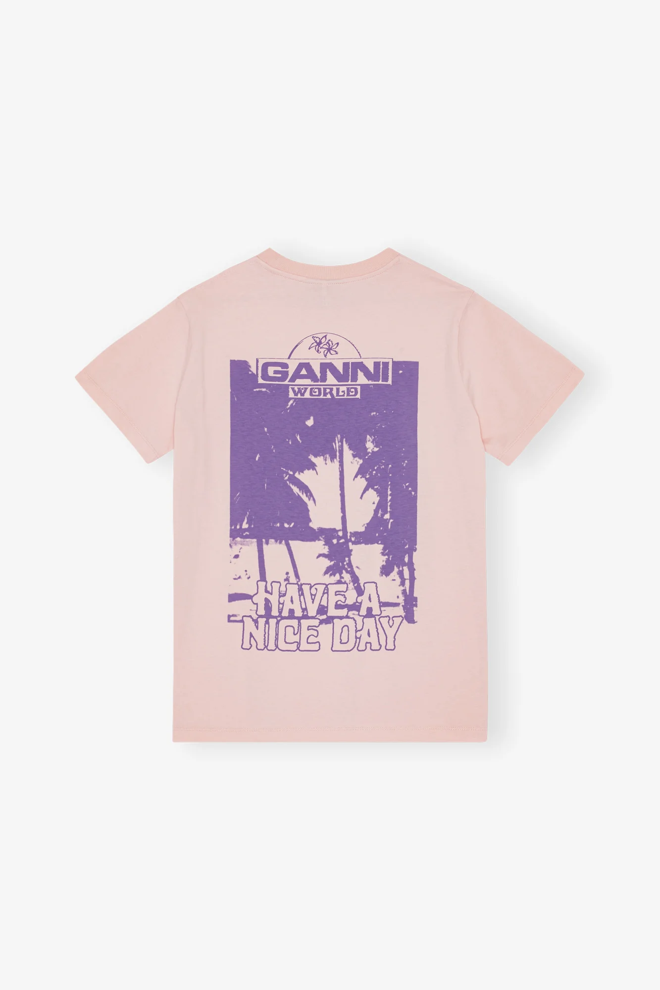 Basic Jersey Palm Trees Relaxed T-Shirt | Lotus - Image 2