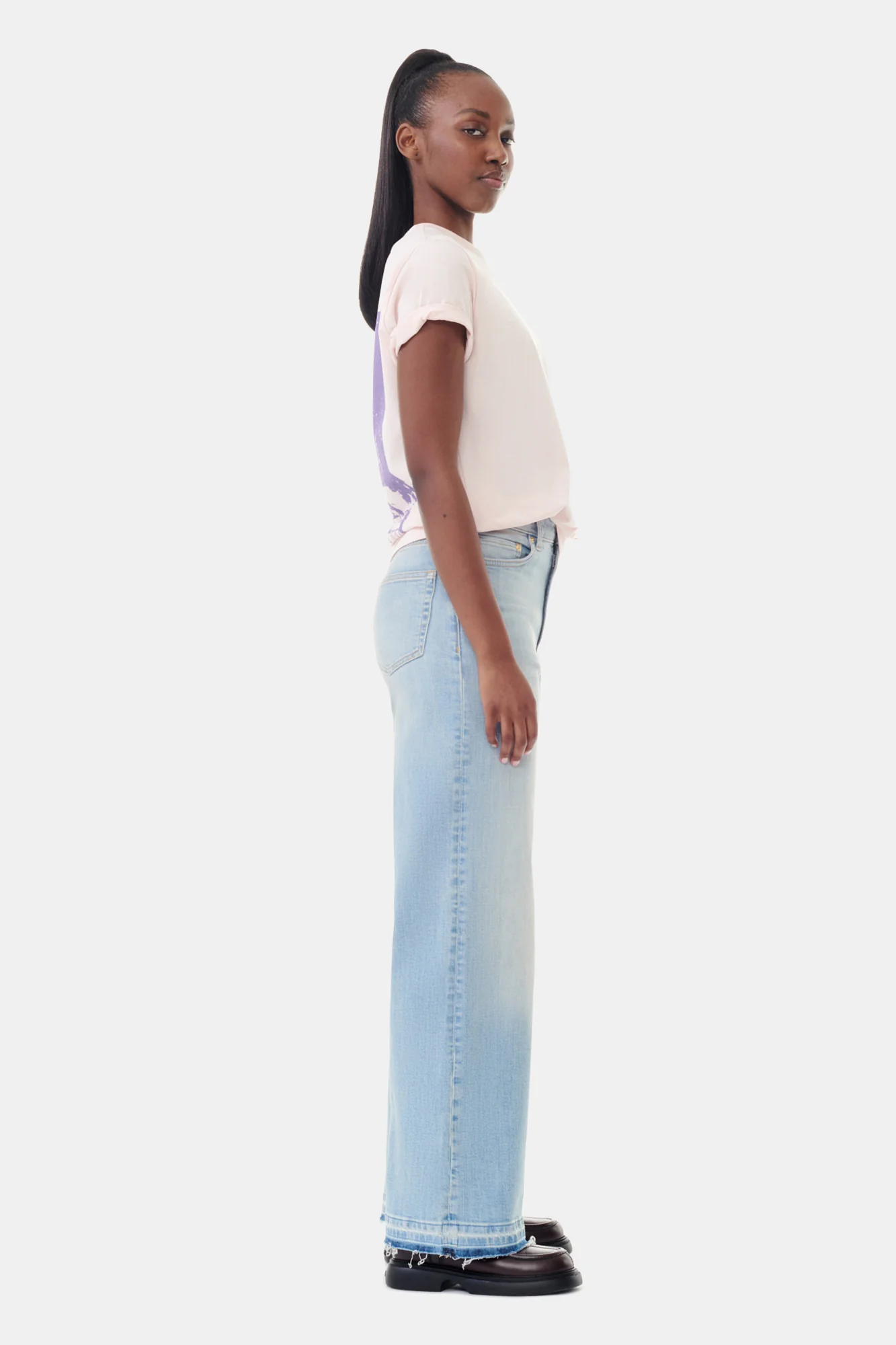 Basic Jersey Palm Trees Relaxed T-Shirt | Lotus - Image 5